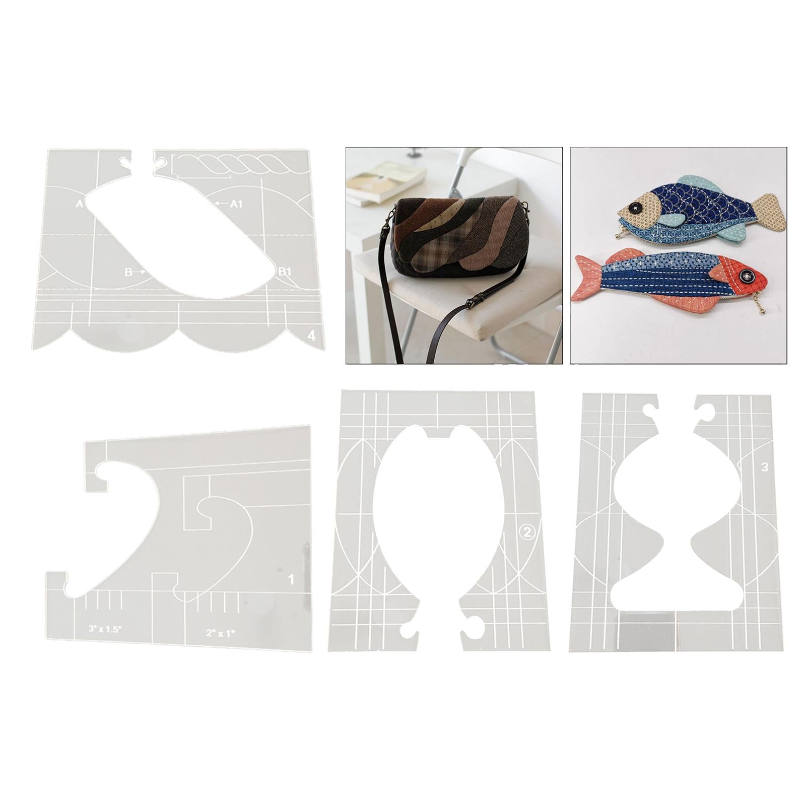 Portable Quilting Template Acrylic Ruler Home Sewing Frame Machine Style 1