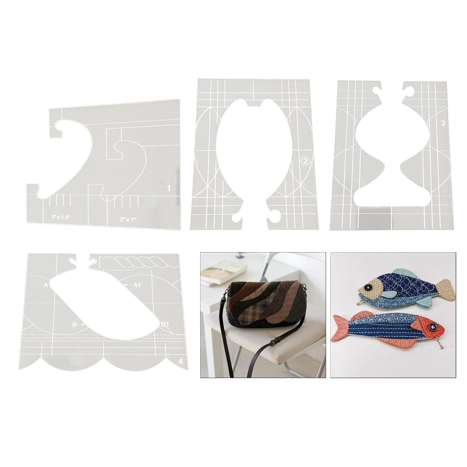 Portable Quilting Template Acrylic Ruler Home Sewing Frame Machine Style 1