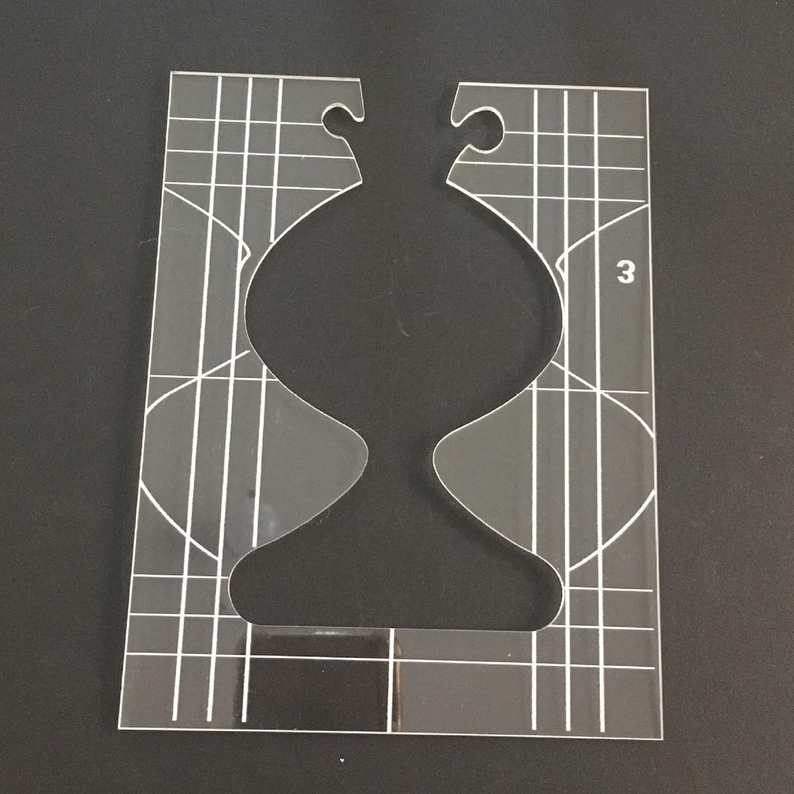 Portable Quilting Template Acrylic Ruler Home Sewing Frame Machine Style 3