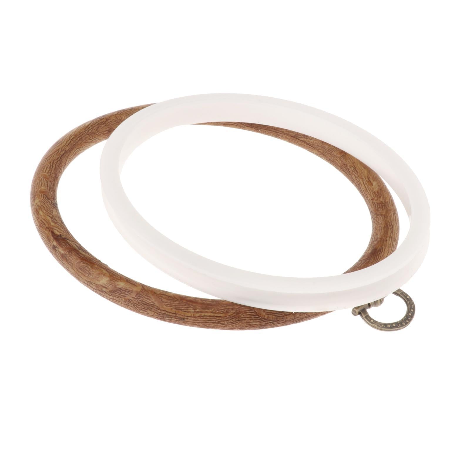 Embroidery Resin Hoops Oval Hanging Cross Stitch Hoop Frames 12x15cm