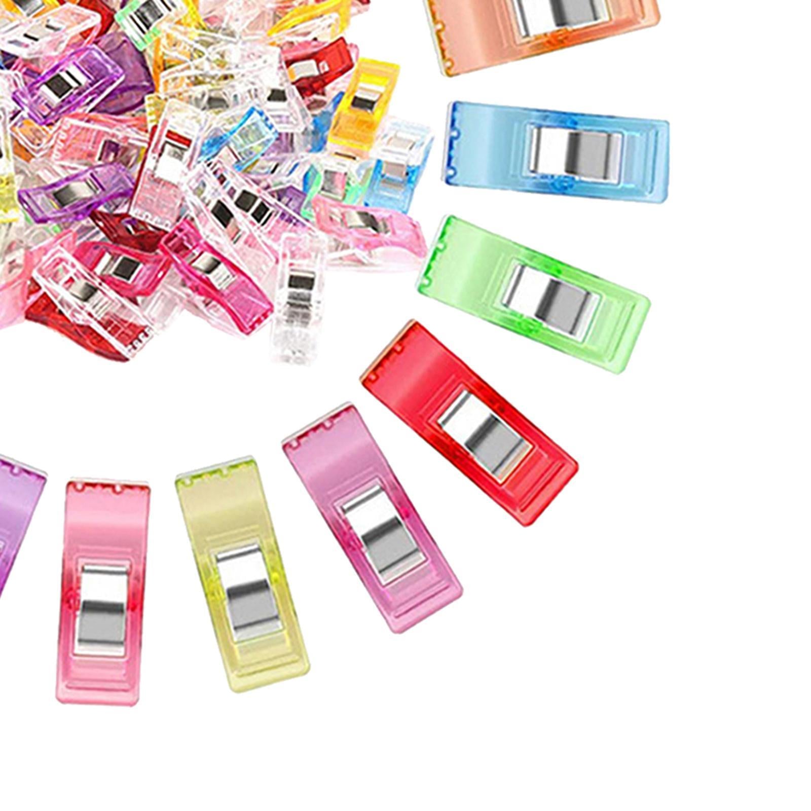 Plastic Sewing Clips for Fabric Quilting Craft Knitting Crochet 100pcs