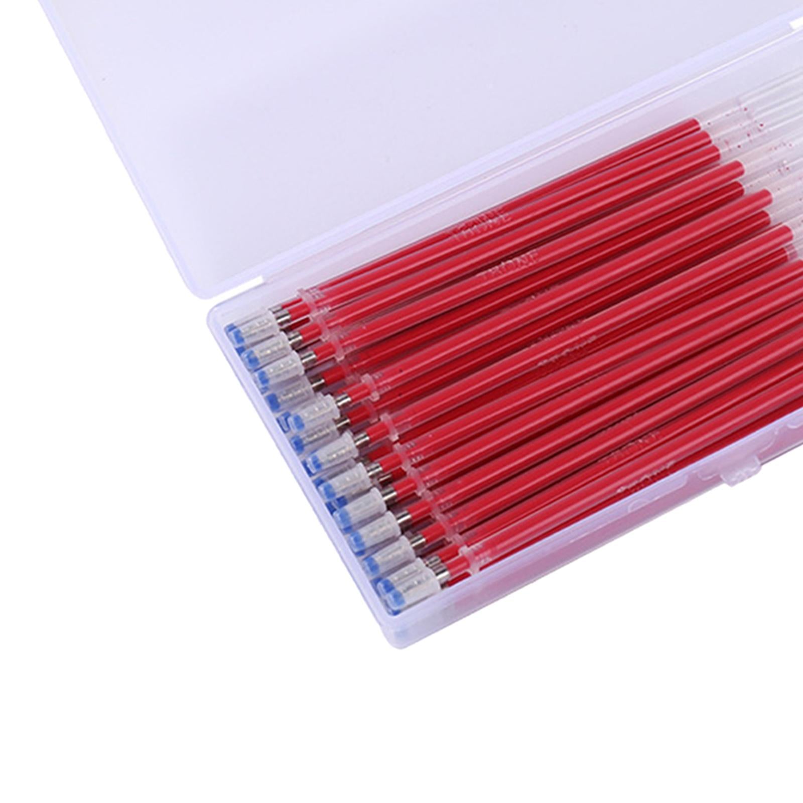 40pcs Heat Erasable Pens Refills for Quilting Sewing Dressmaking Red
