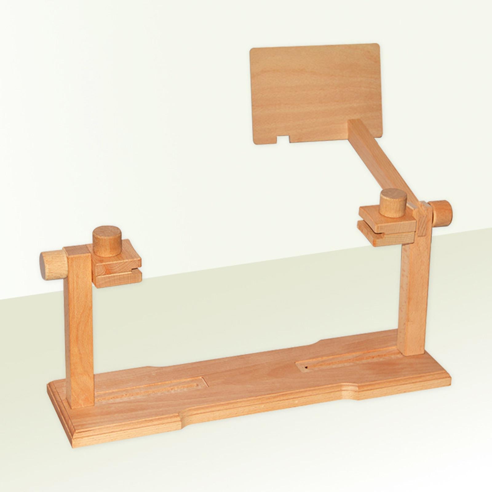 Wooden Tabletop Embroidery Hoop Frame Adjustable Cross Stitch Rack Support