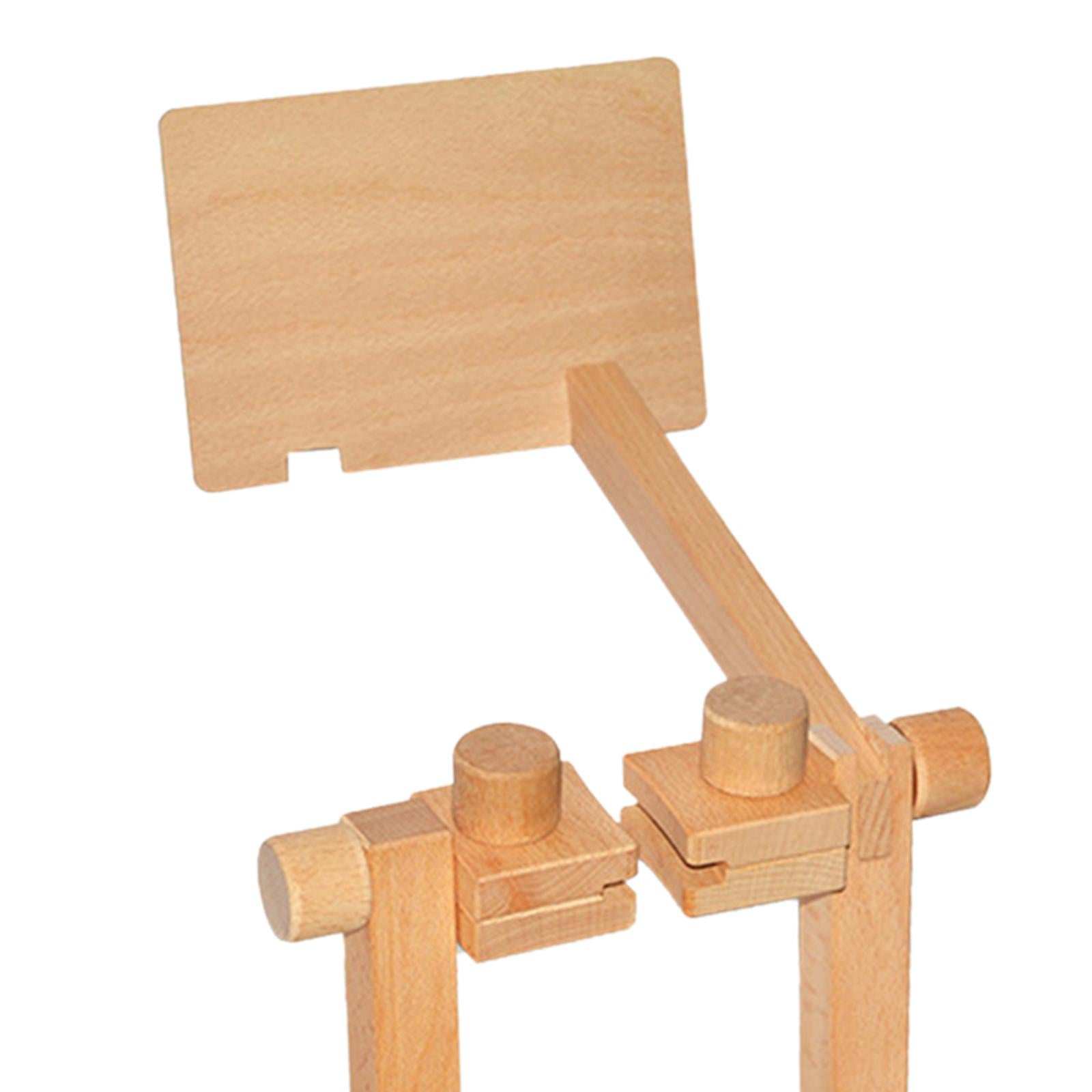 Wooden Tabletop Embroidery Hoop Frame Adjustable Cross Stitch Rack Support