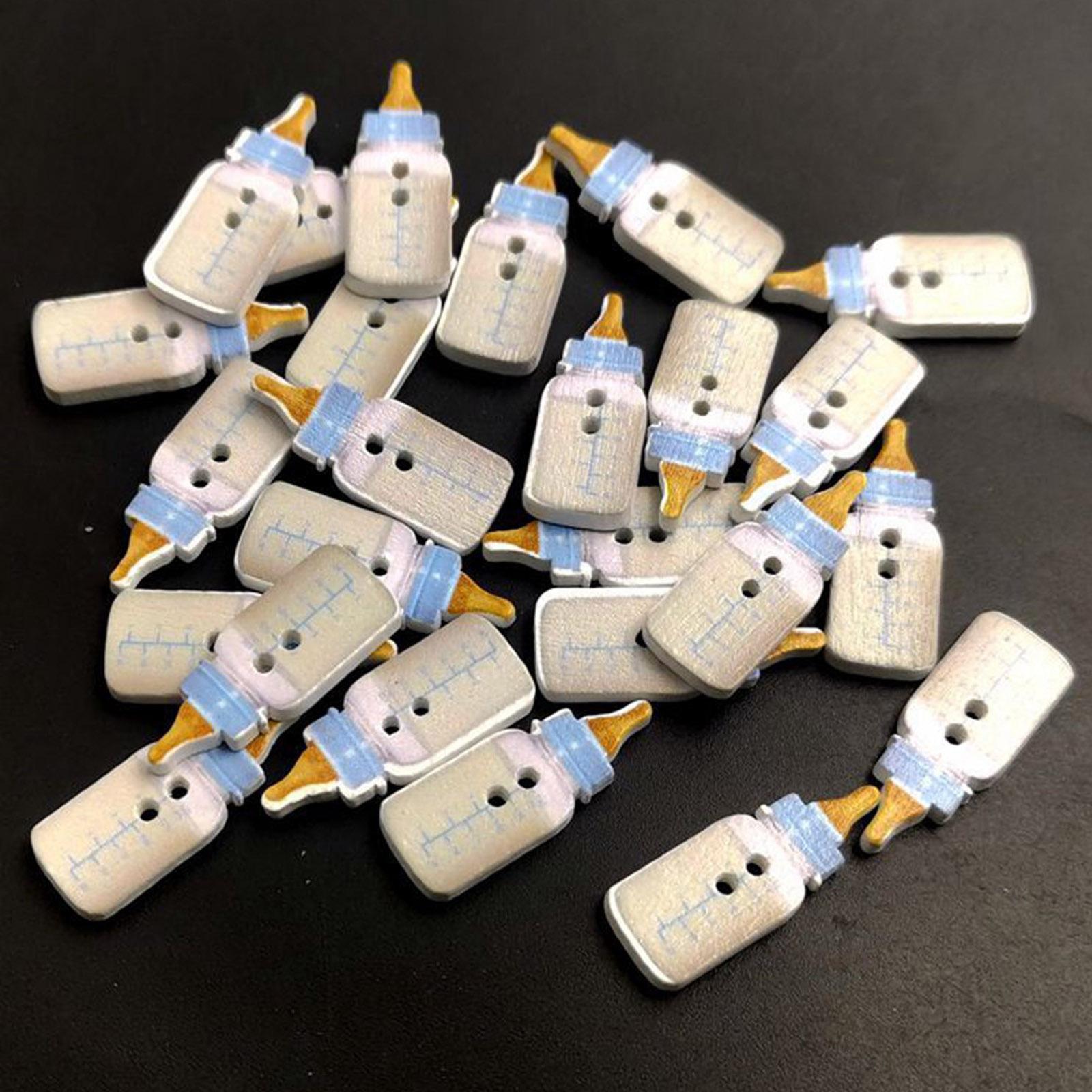 Scrapbooking Sewing Buttons for Knitting Crocheting Craft Milk Bottle