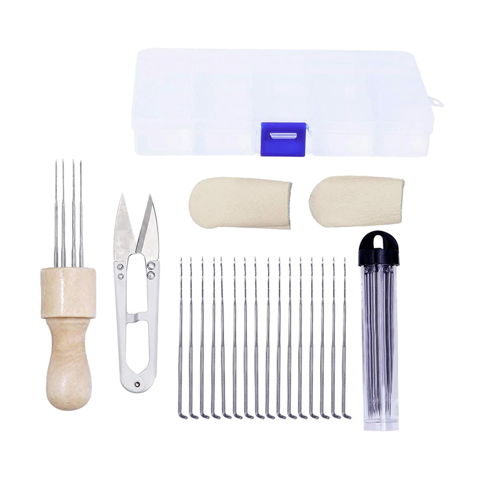 Needle Felting Kits Wool Felt Needles Professionals Grip Finger Cot Tools