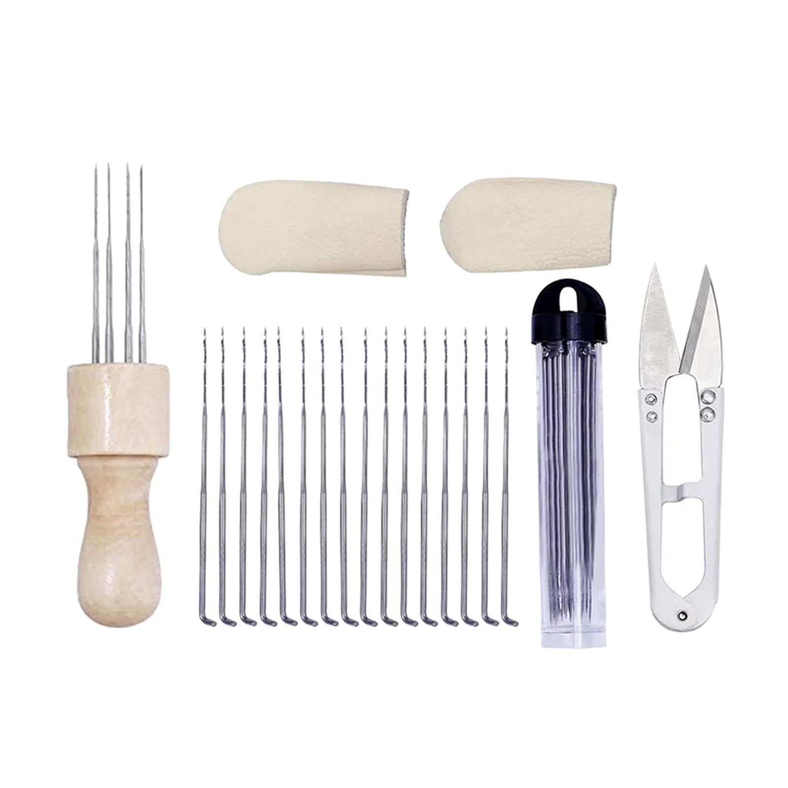 Needle Felting Kits Wool Felt Needles Professionals Grip Finger Cot Tools