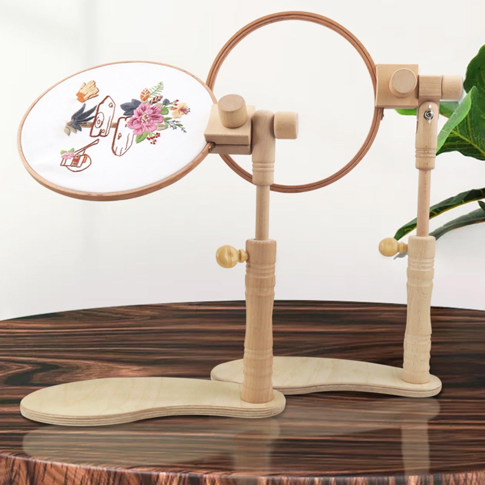 Adjustable Wood Cross Stitch Rack Embroidery Lap Stand Hoop 29x44.5cm