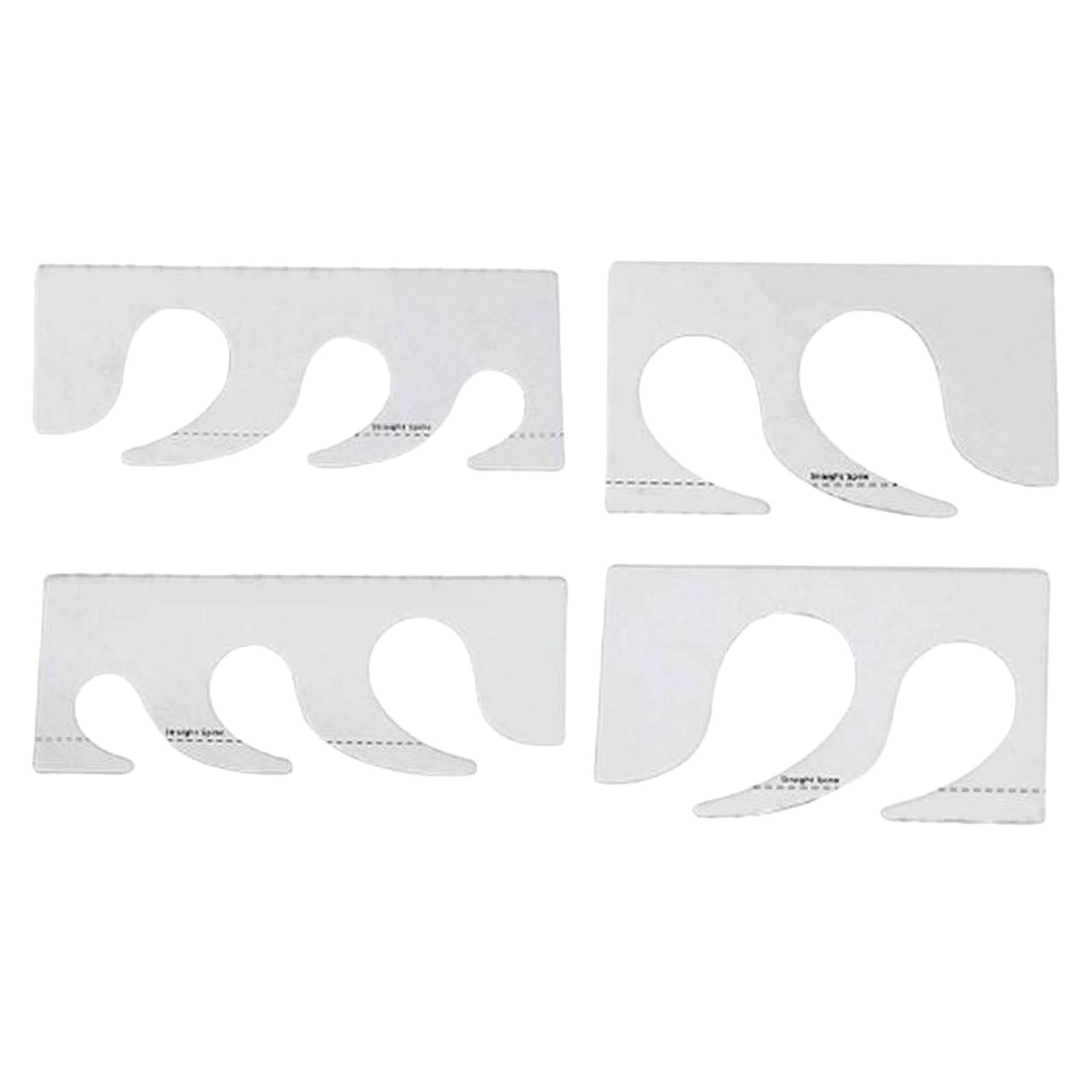 4Pcs Quilting Rulers Household DIY Crafting Quilt Template Lines Sew Frame