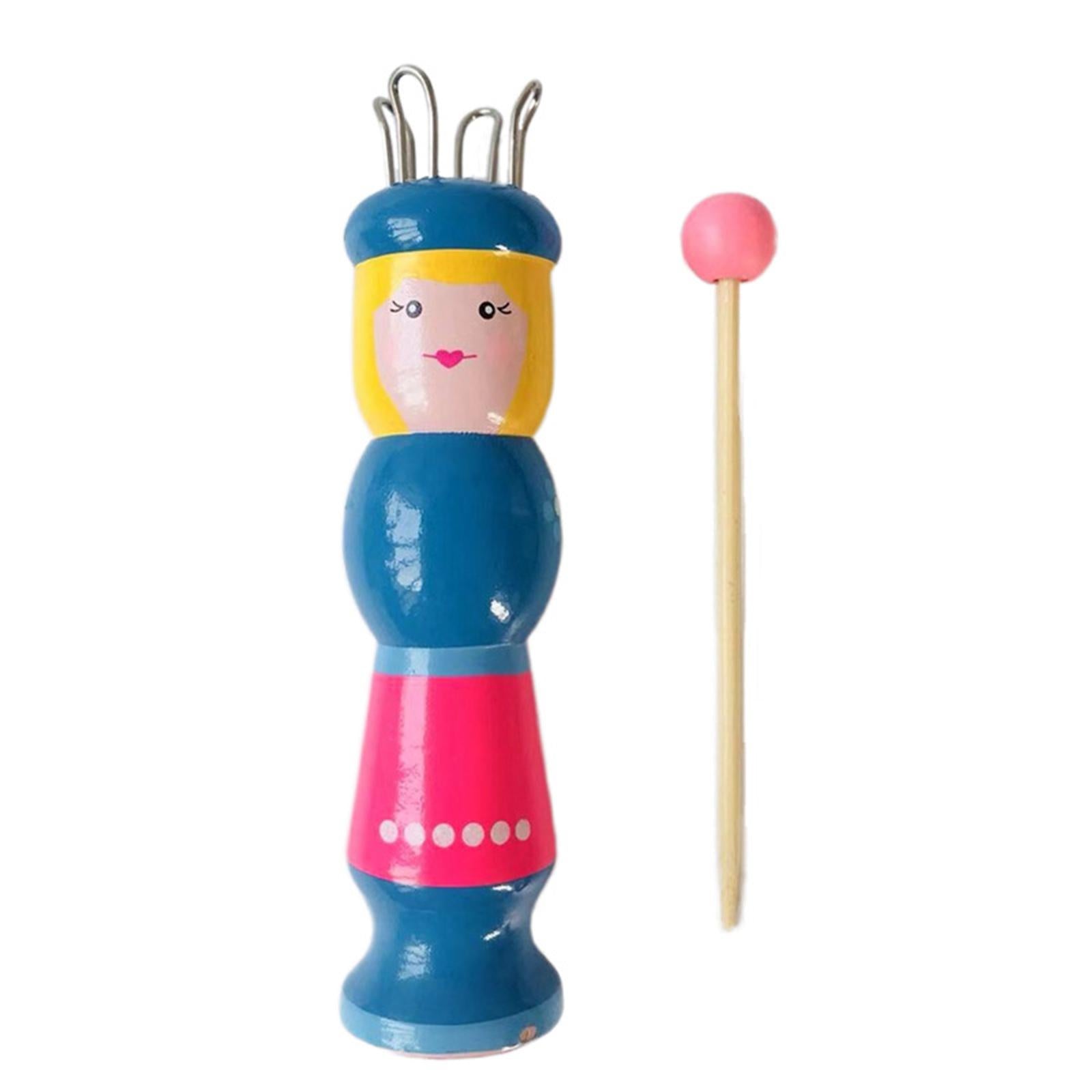 Wooden Handy Knitting Loom Set Handmade Doll Wool Yarn Weave Craft Kit B