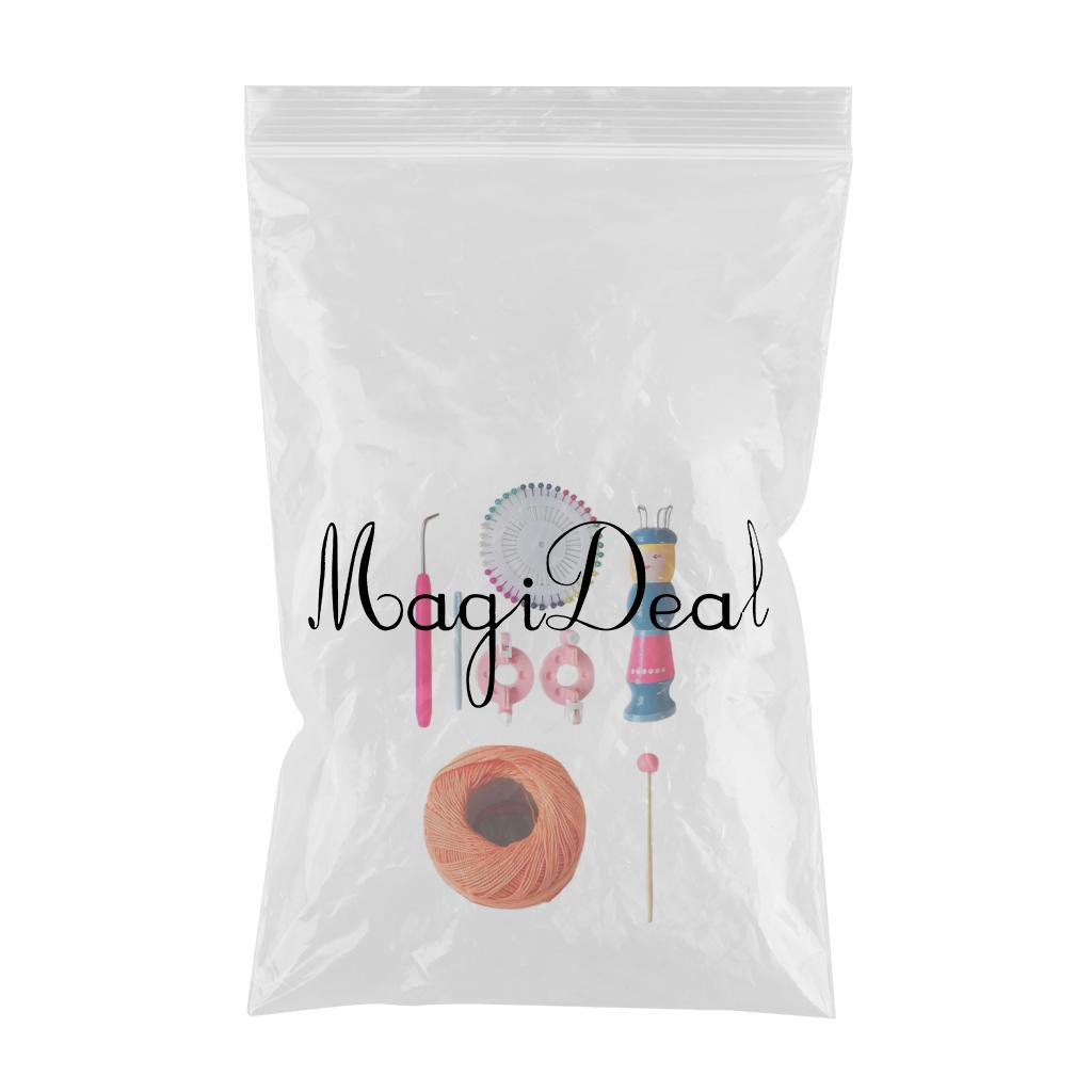 Wooden Handy Knitting Loom Set Handmade Doll Wool Yarn Weave Craft Kit B