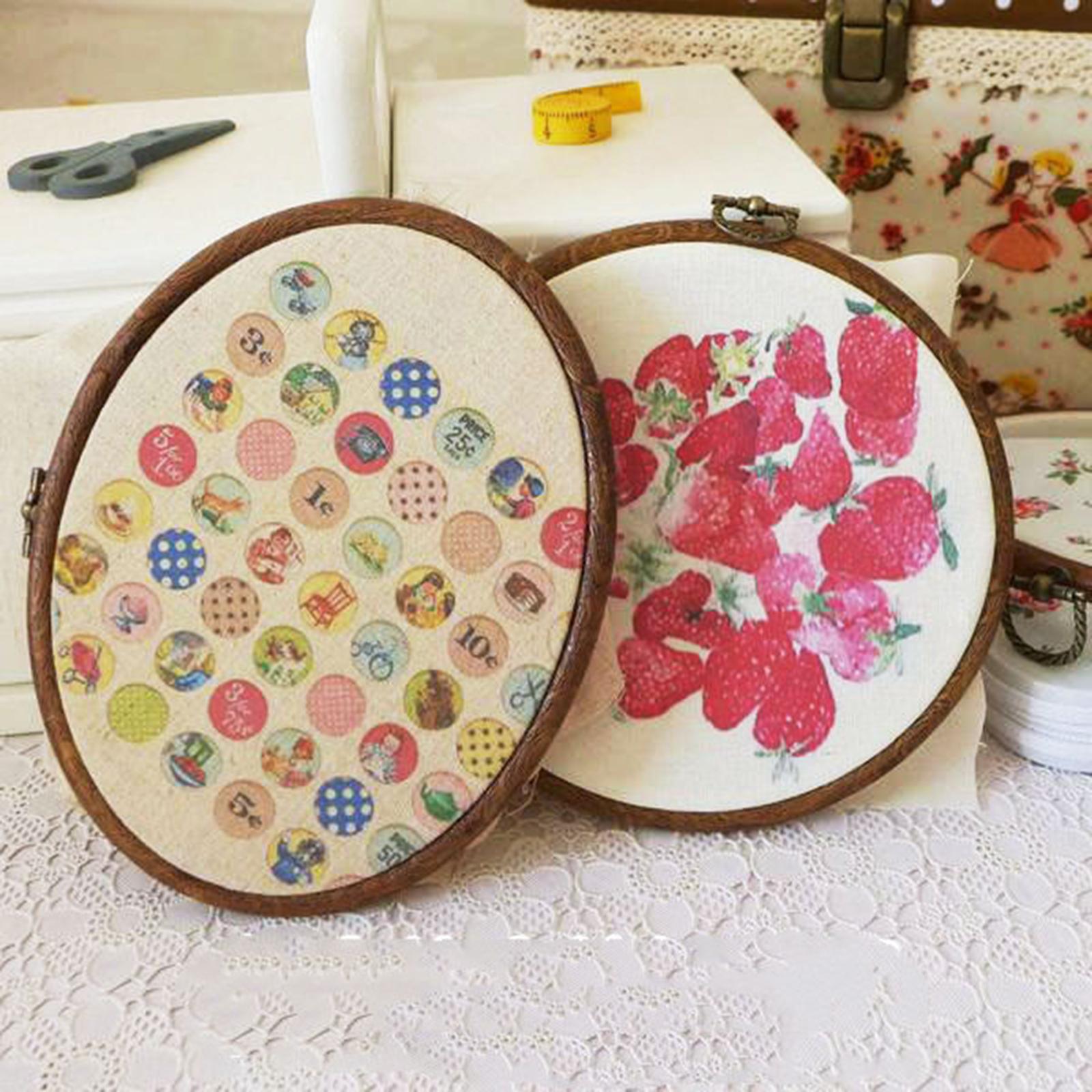 Embroidery Hoop Cross Stitch Circular Frame Round Hanging DIY Sewing Tools