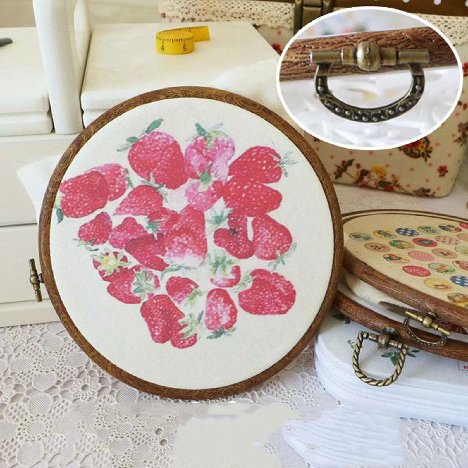 Embroidery Hoop Cross Stitch Circular Frame Round Hanging DIY Sewing Tools