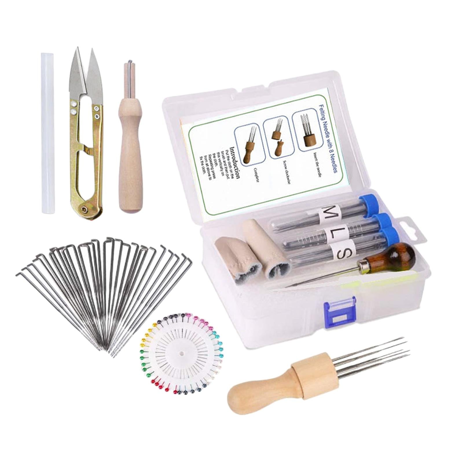 109pcs DIY Needle Felting Tools with 60 Pcs Needles Felting Needles,Foam Mat