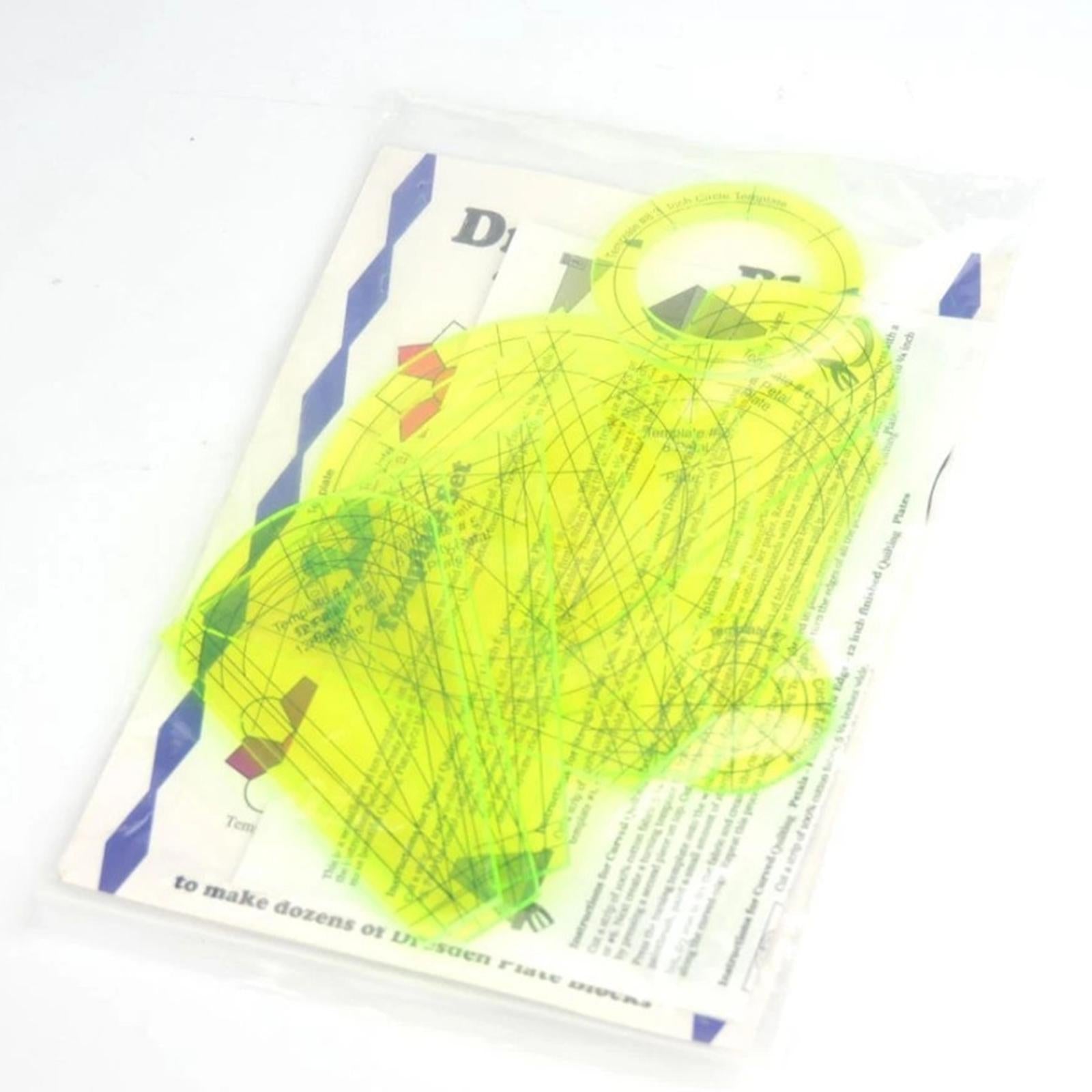 10Pcs Dresden Plate Template Patchwork Stencils Ruler for DIY Measure Craft