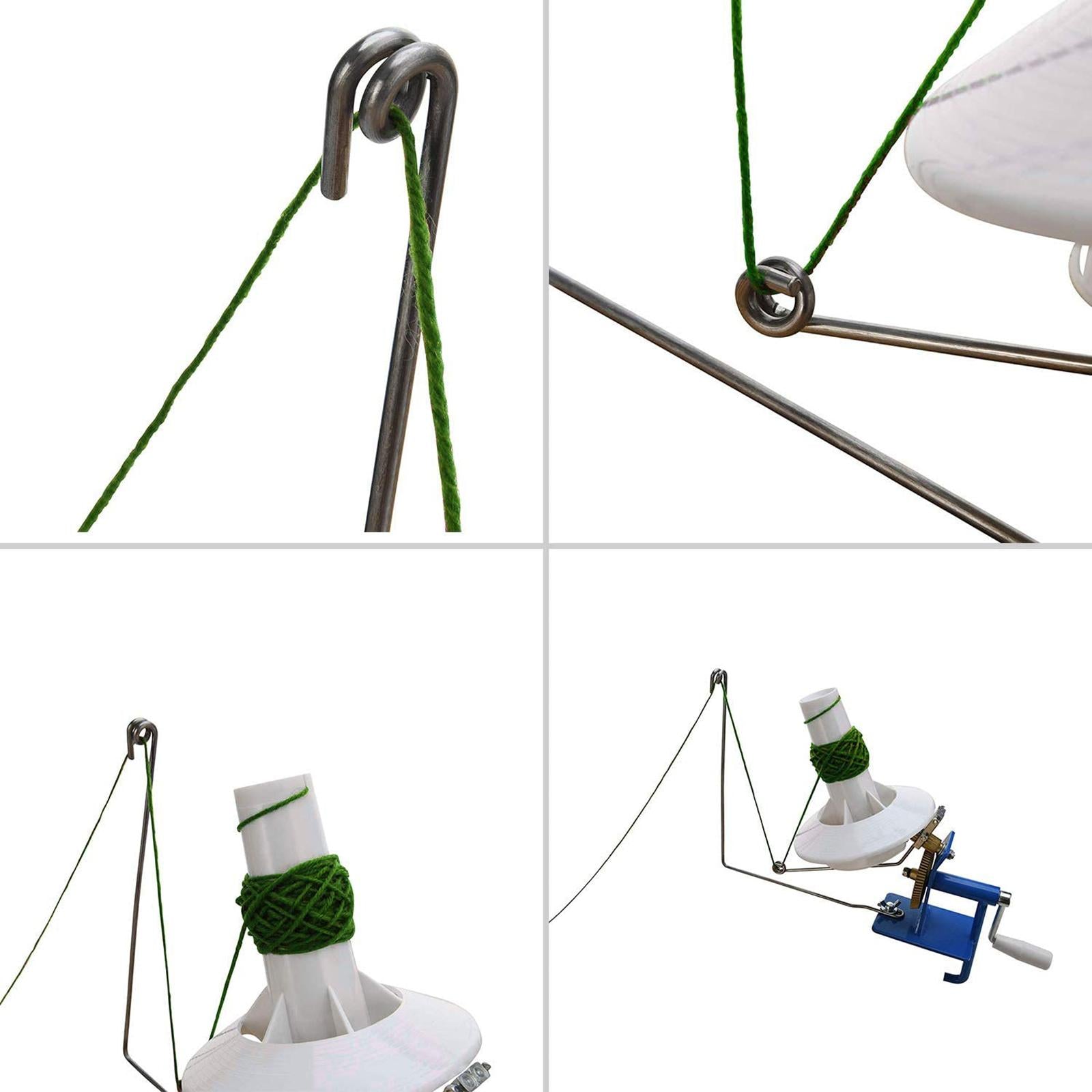 Handheld Heavy Duty Metal Lace Yarn Fiber Wool Ball Winder Hand Operated