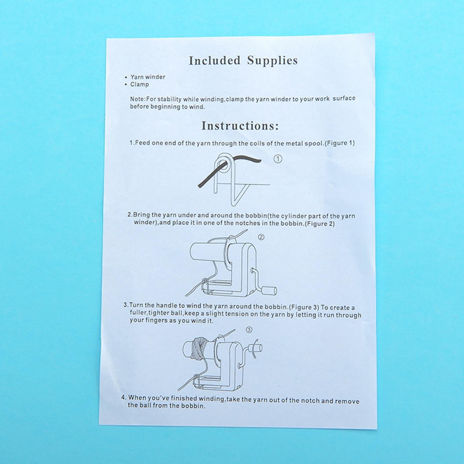 Heavy Duty Hand Operated Metal Yarn Fiber Wool Ball Winders Hand Operated