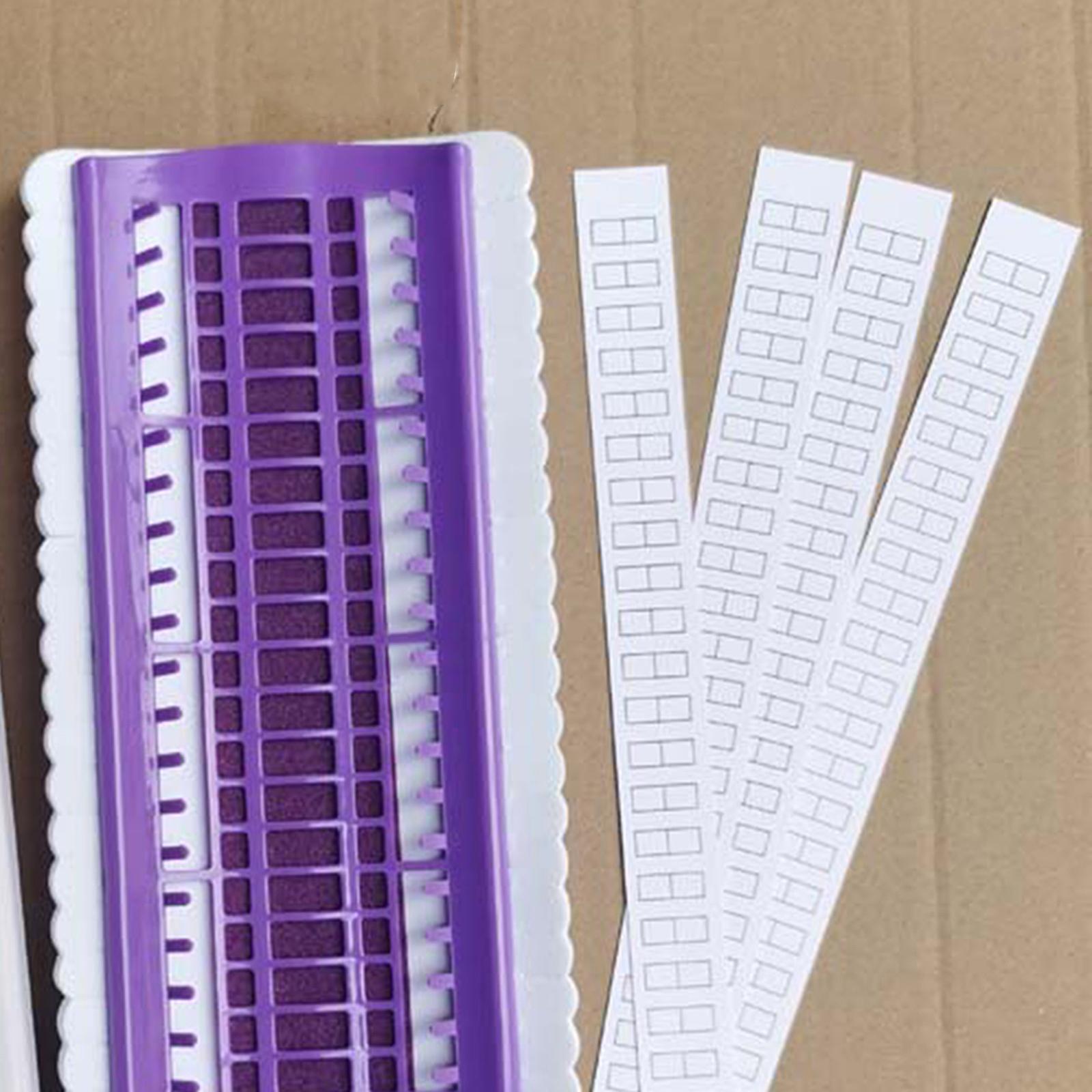 Embroidery Floss Organizer Cross Stitch Thread Organiser Sorting Card Purple