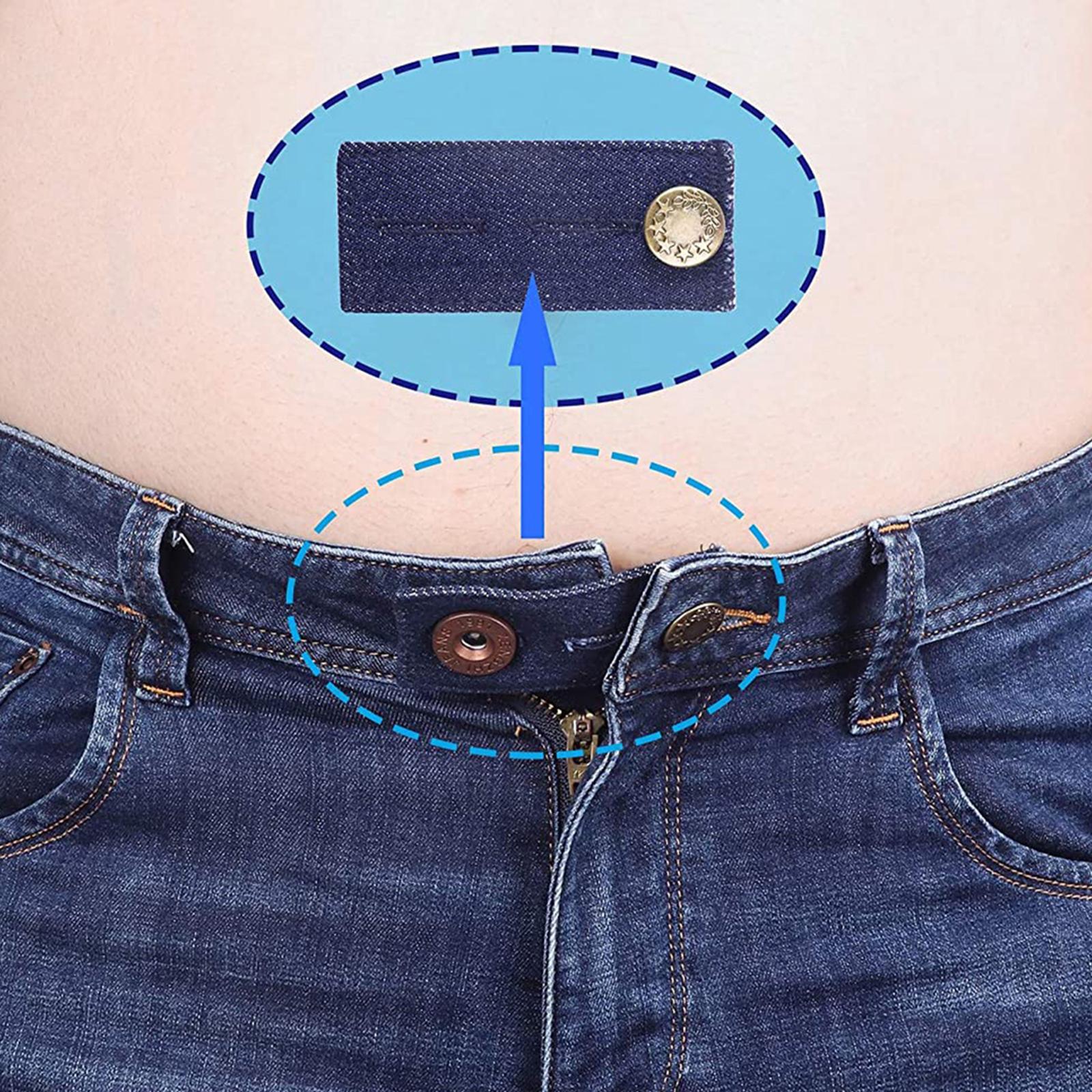 4Pack Buttons Extender Denim Jean Waist Extenders Pants Button Extender