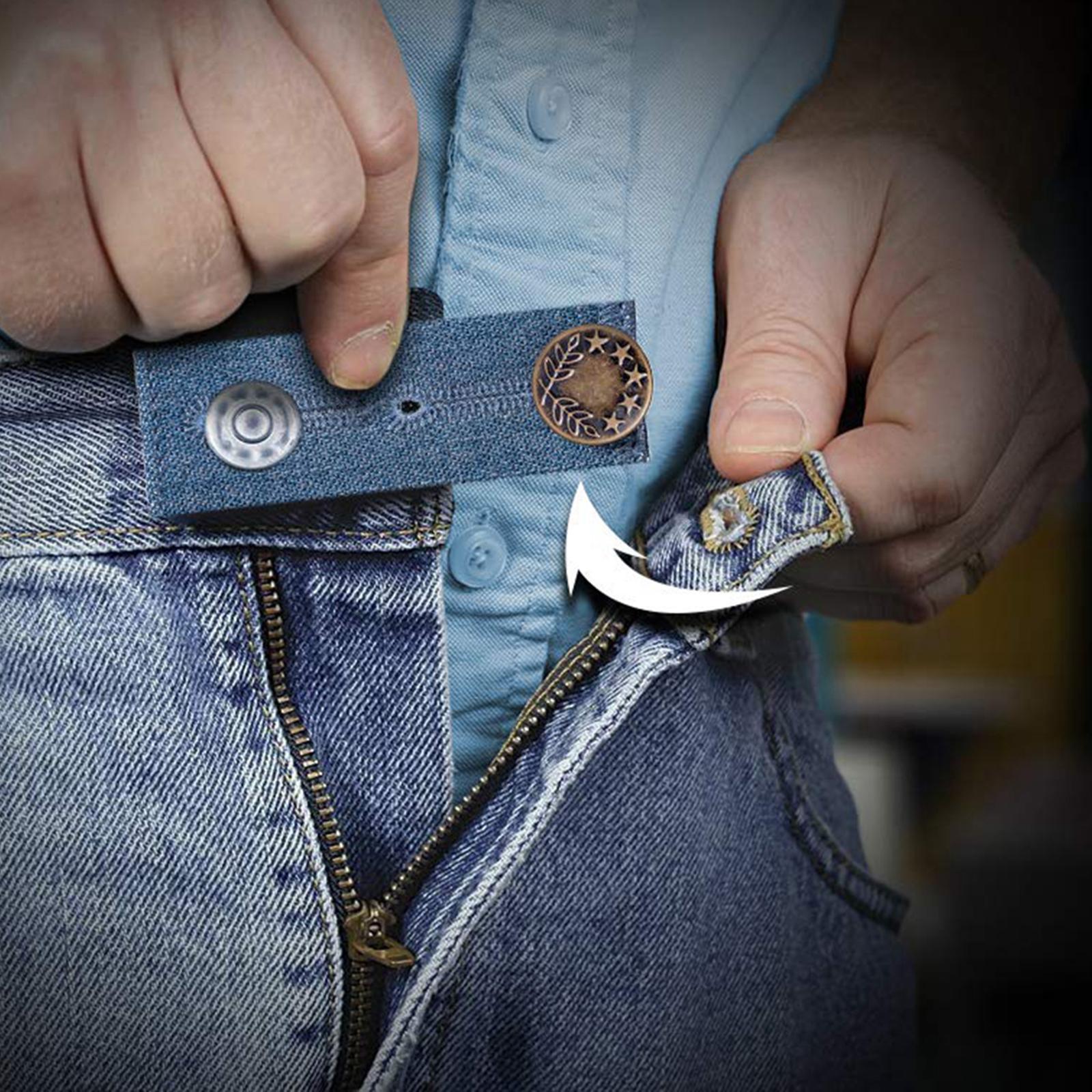 4Pack Buttons Extender Denim Jean Waist Extenders Pants Button Extender
