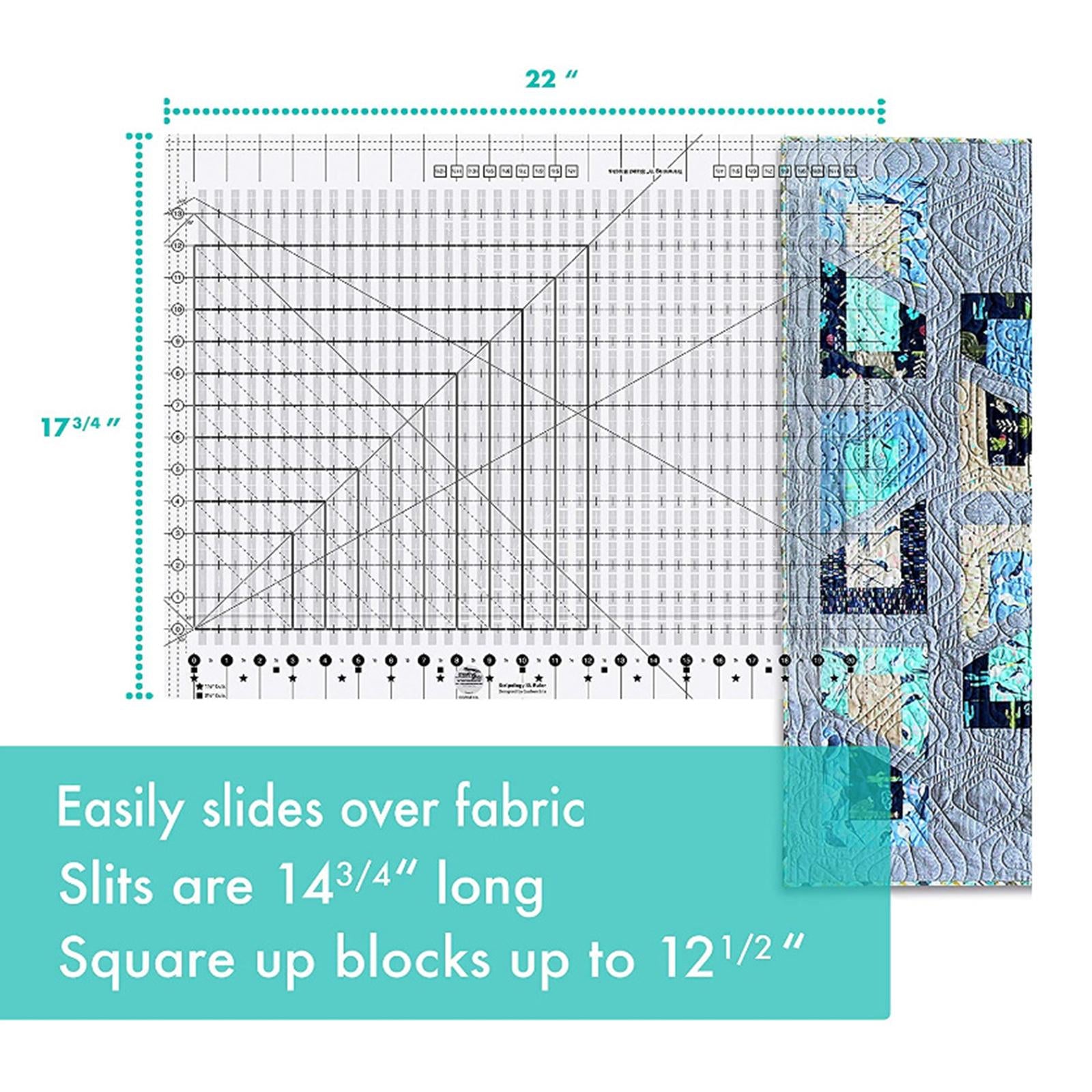 Cutting Cloth Ruler for Patchwork Sewing Quilting Yardstick 558x430x2.5mm