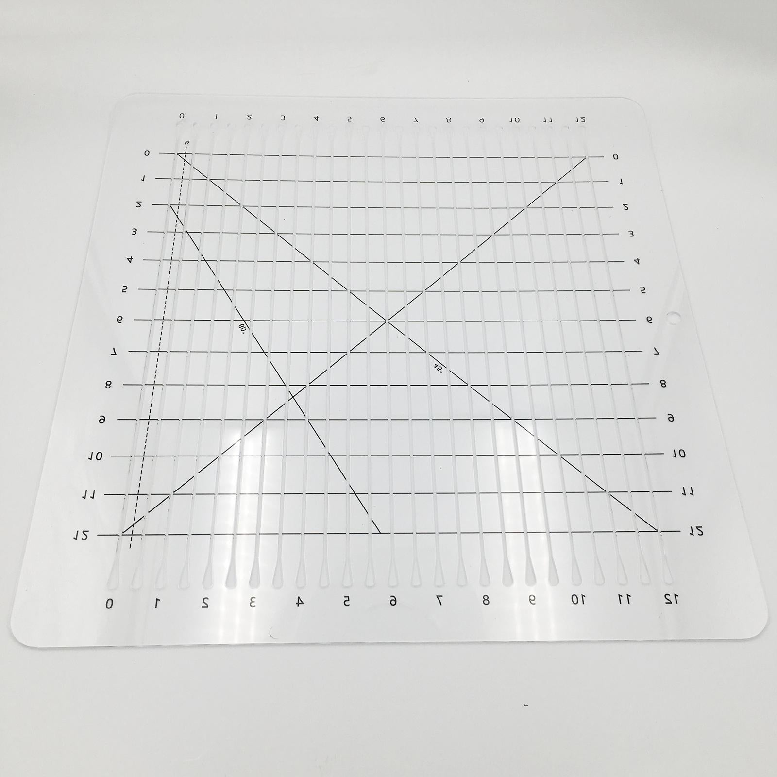 Cutting Cloth Ruler for Patchwork Sewing Quilting Yardstick 431x406x2.5mm