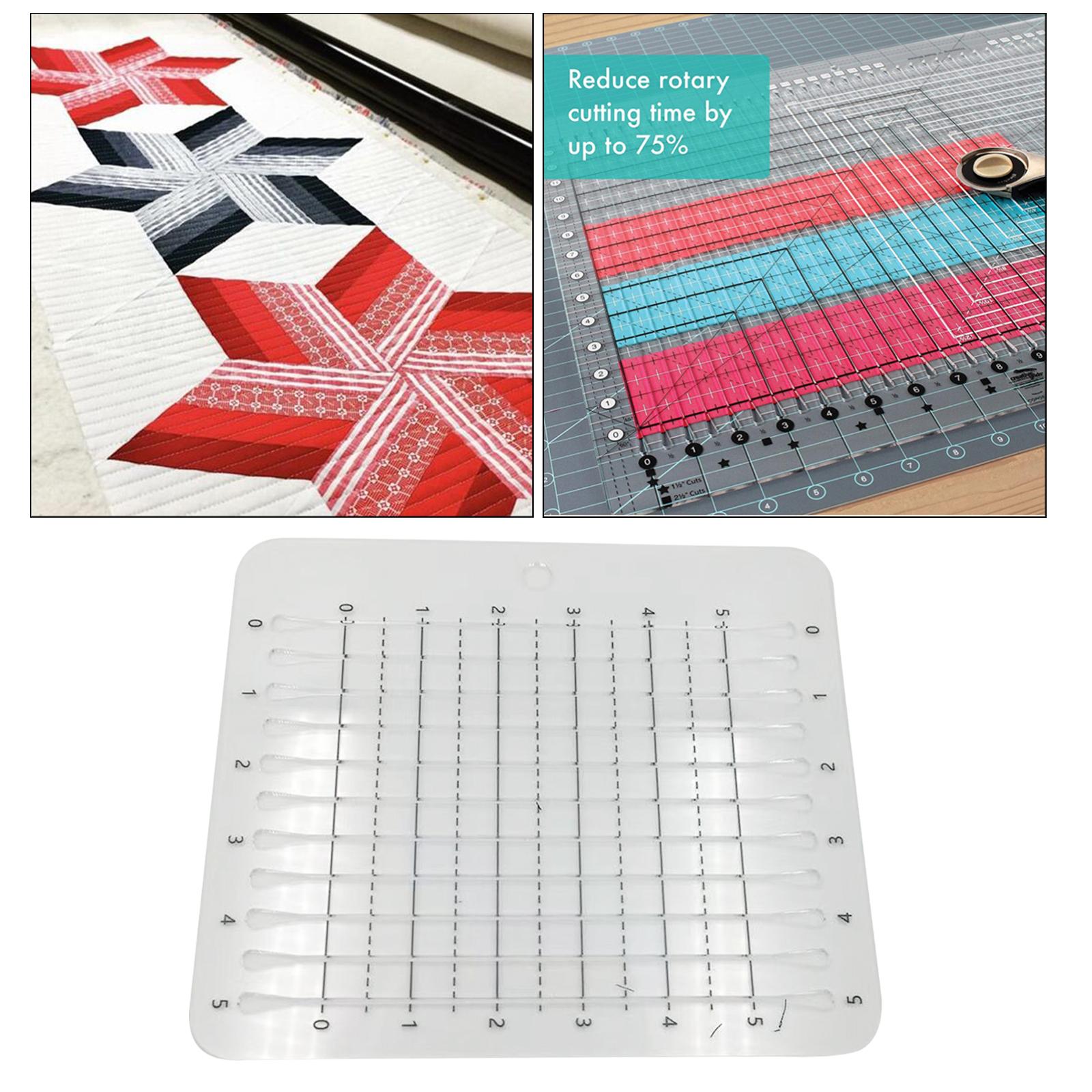 Cutting Cloth Ruler for Patchwork Sewing Quilting Yardstick 203x178x2.5mm