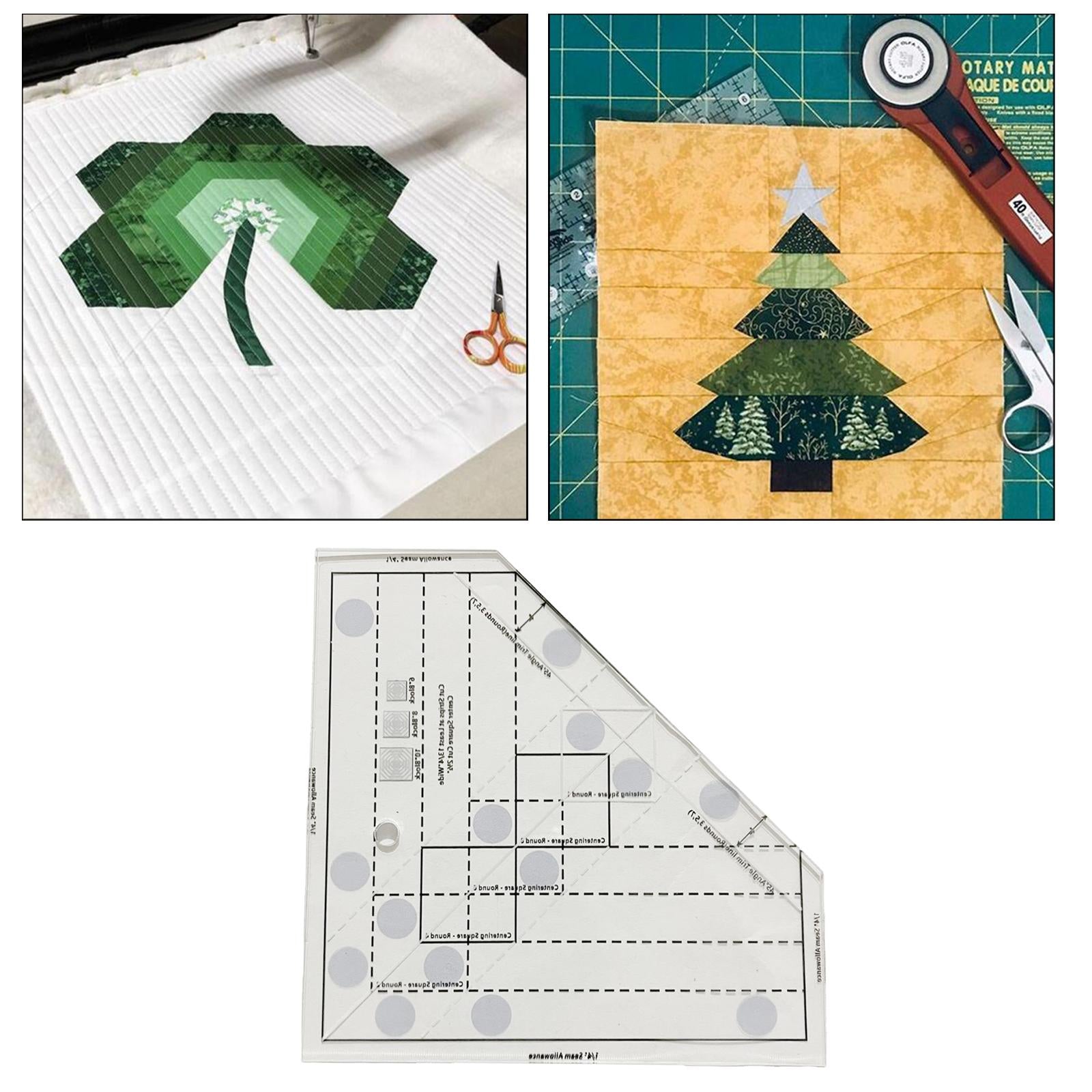 Cutting Cloth Ruler for Patchwork Sewing Quilting Yardstick 170x170mm B