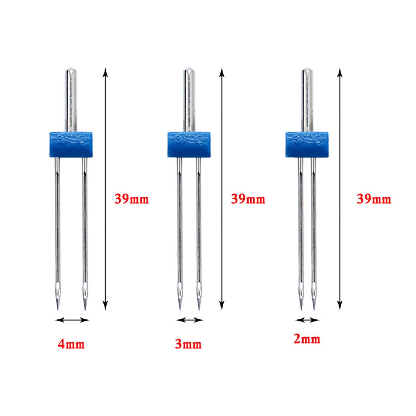 Double Sewing Machine Needle Twin Stretch with Threader Thread for The Blind