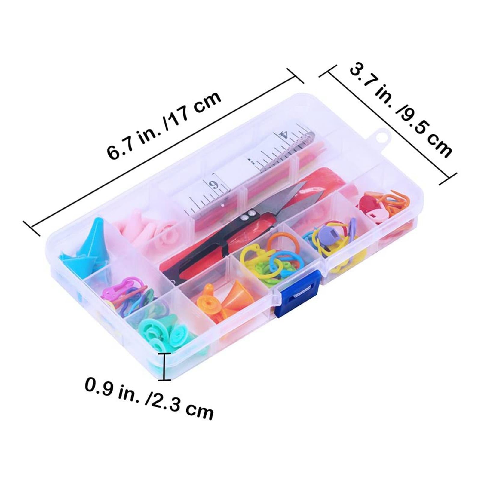 Knitting Needles Set Premium Bamboo Circular Ruler Tools for DIY Weave Rug