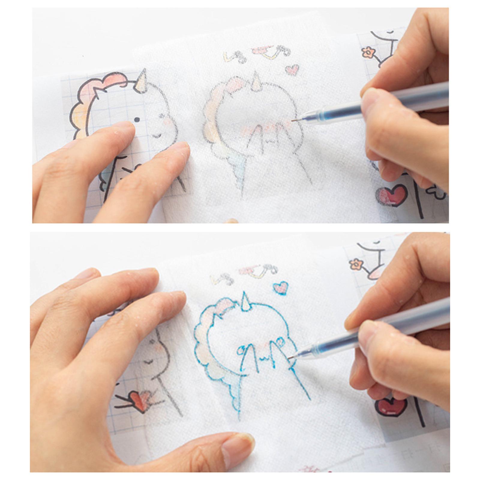 5 Pieces Water Soluble Embroidery Stabilizer with Pen for Machine Embroidery