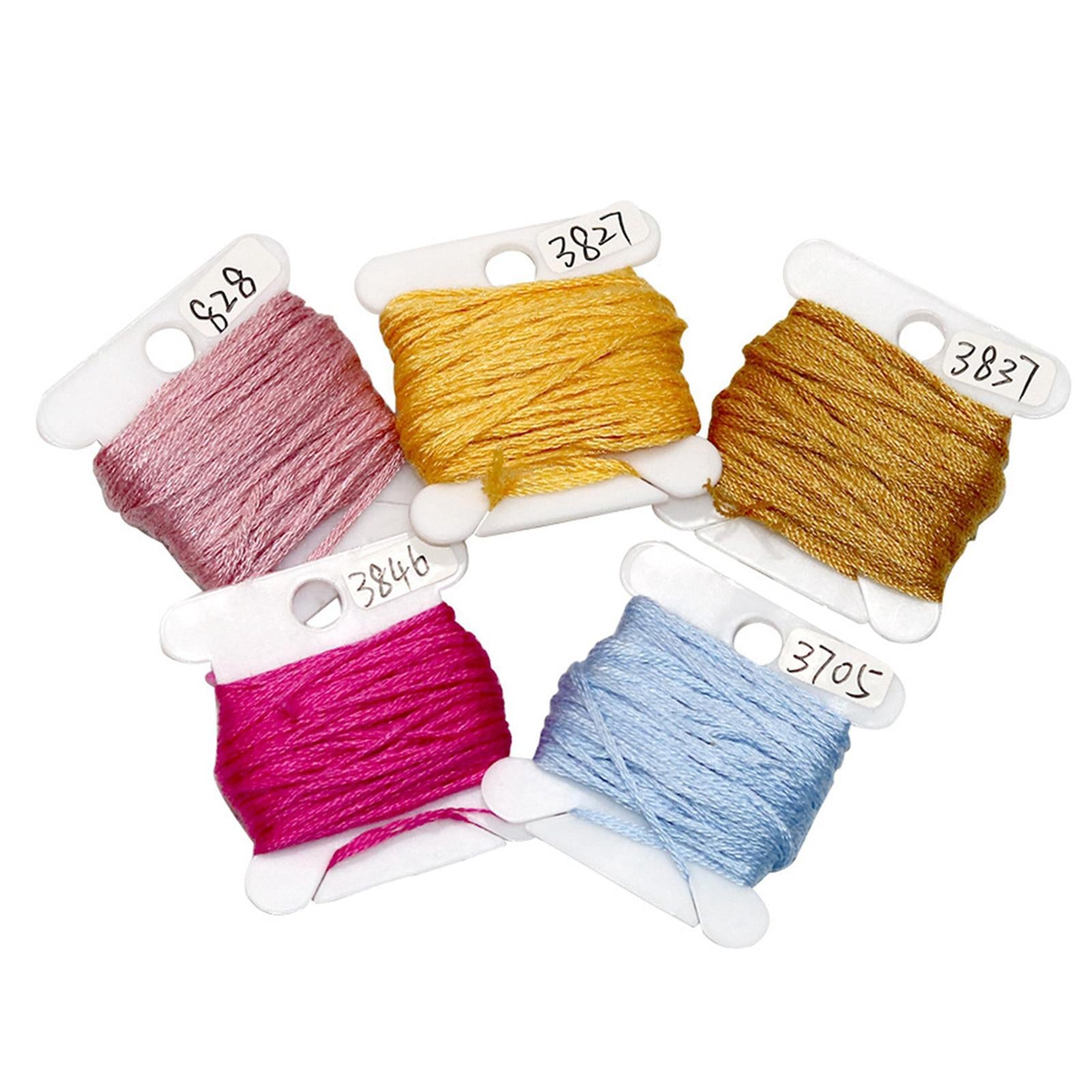 150pcs Plastic Floss Bobbins with 24Grids Embroidery Floss Organizer Box