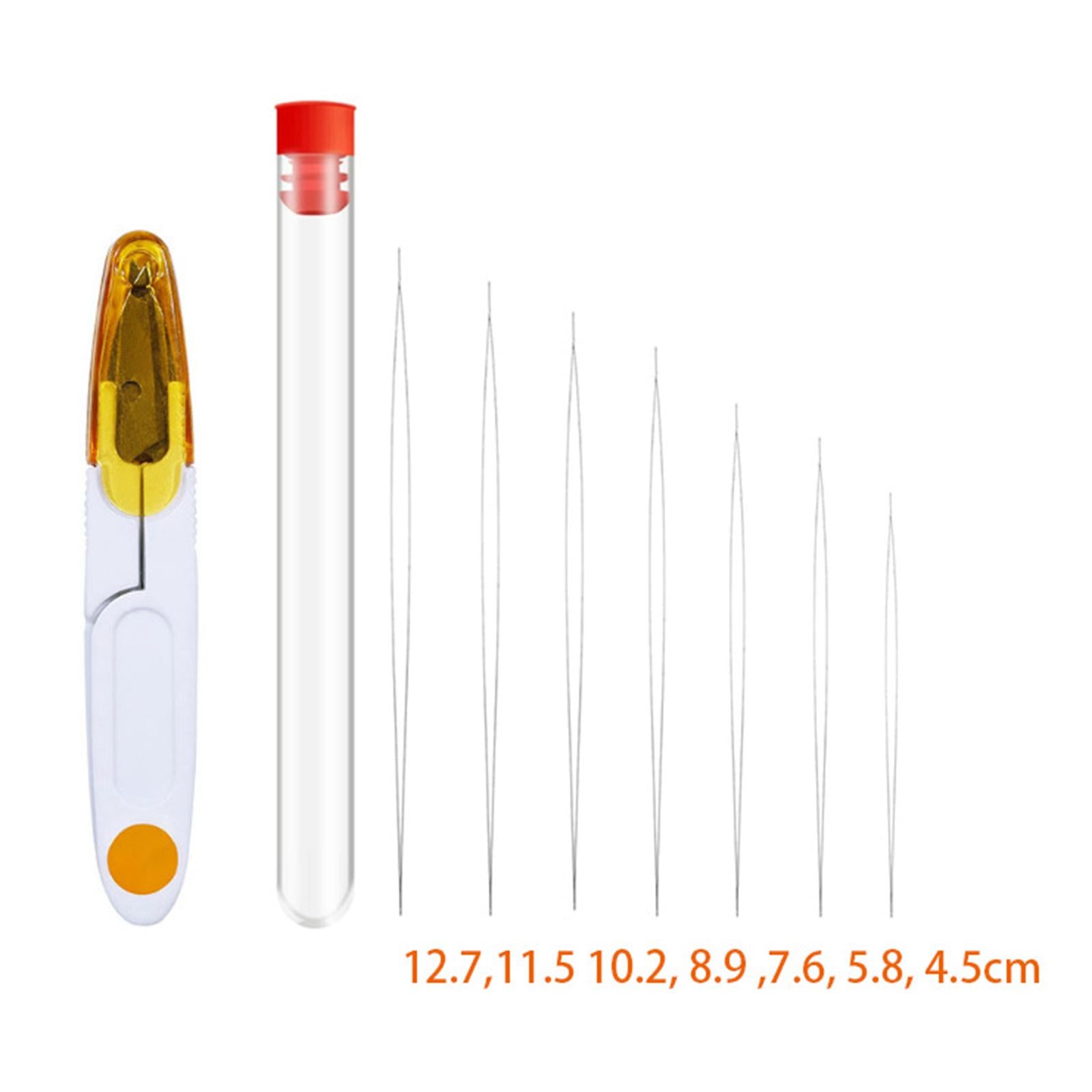 Beading Needles Assorted Size Necklace Threading Tool Thin Needle 35pcs