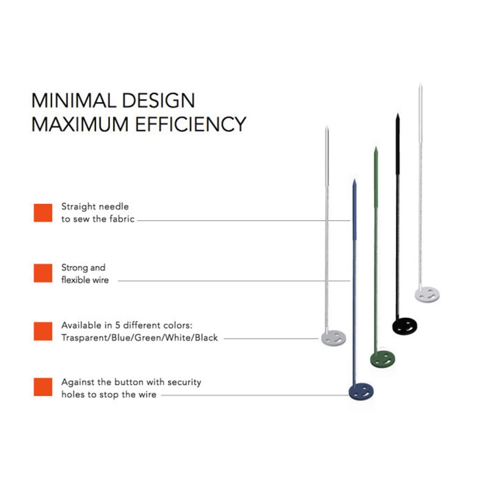 Plastic Quick Button Repair Convenient Needle Return Button Sew White 10pcs