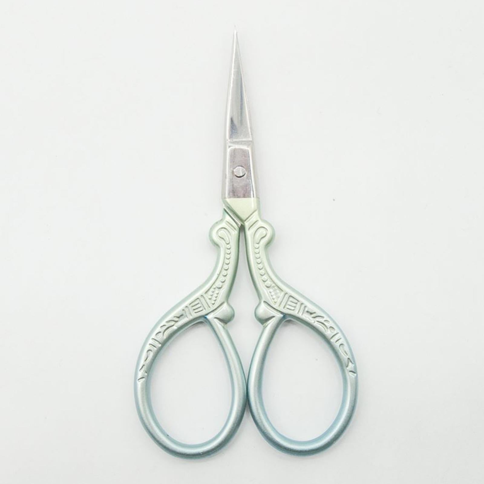 Embroidery Scissors with Cover Cross Stitch DIY Sewing Tool Scissor Green