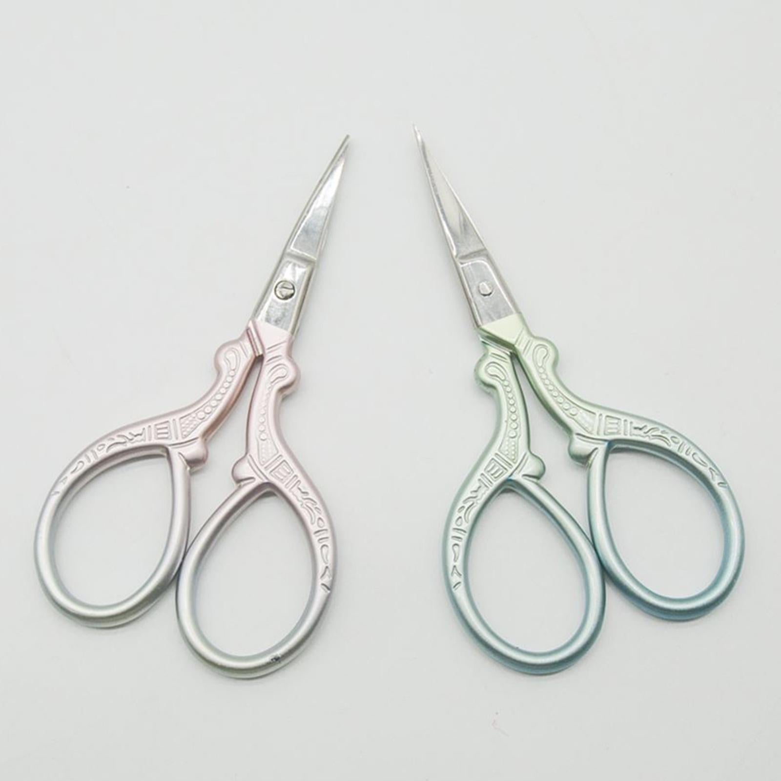 Embroidery Scissors with Cover Cross Stitch DIY Sewing Tool Scissor Green