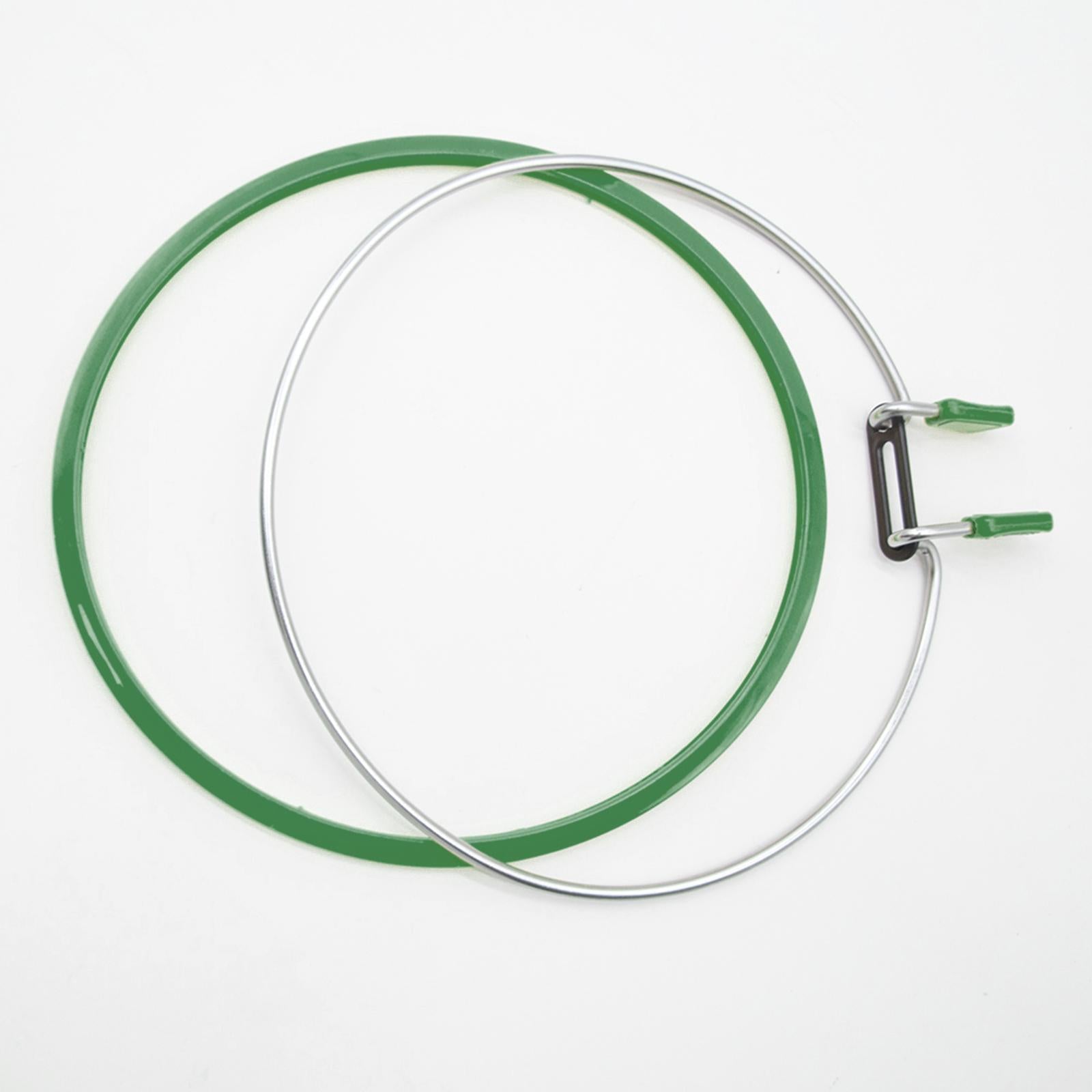Embroidery Hoop Cross Stitch Spring Tension Frame Adult DIY Display Supplies green