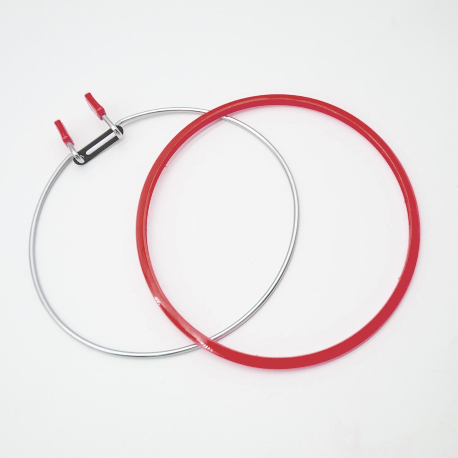 Embroidery Hoop Cross Stitch Spring Tension Frame Adult DIY Display Supplies red