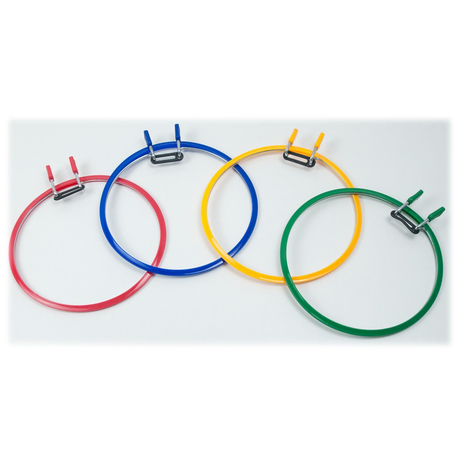 Embroidery Hoop Cross Stitch Spring Tension Frame Adult DIY Display Supplies blue