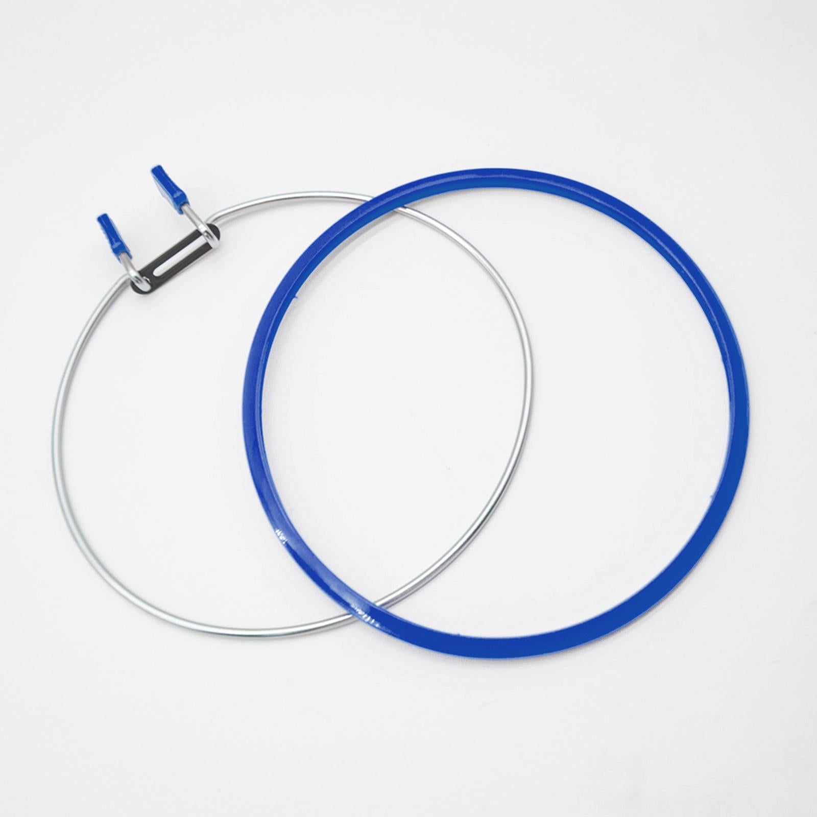 Embroidery Hoop Cross Stitch Spring Tension Frame Adult DIY Display Supplies blue