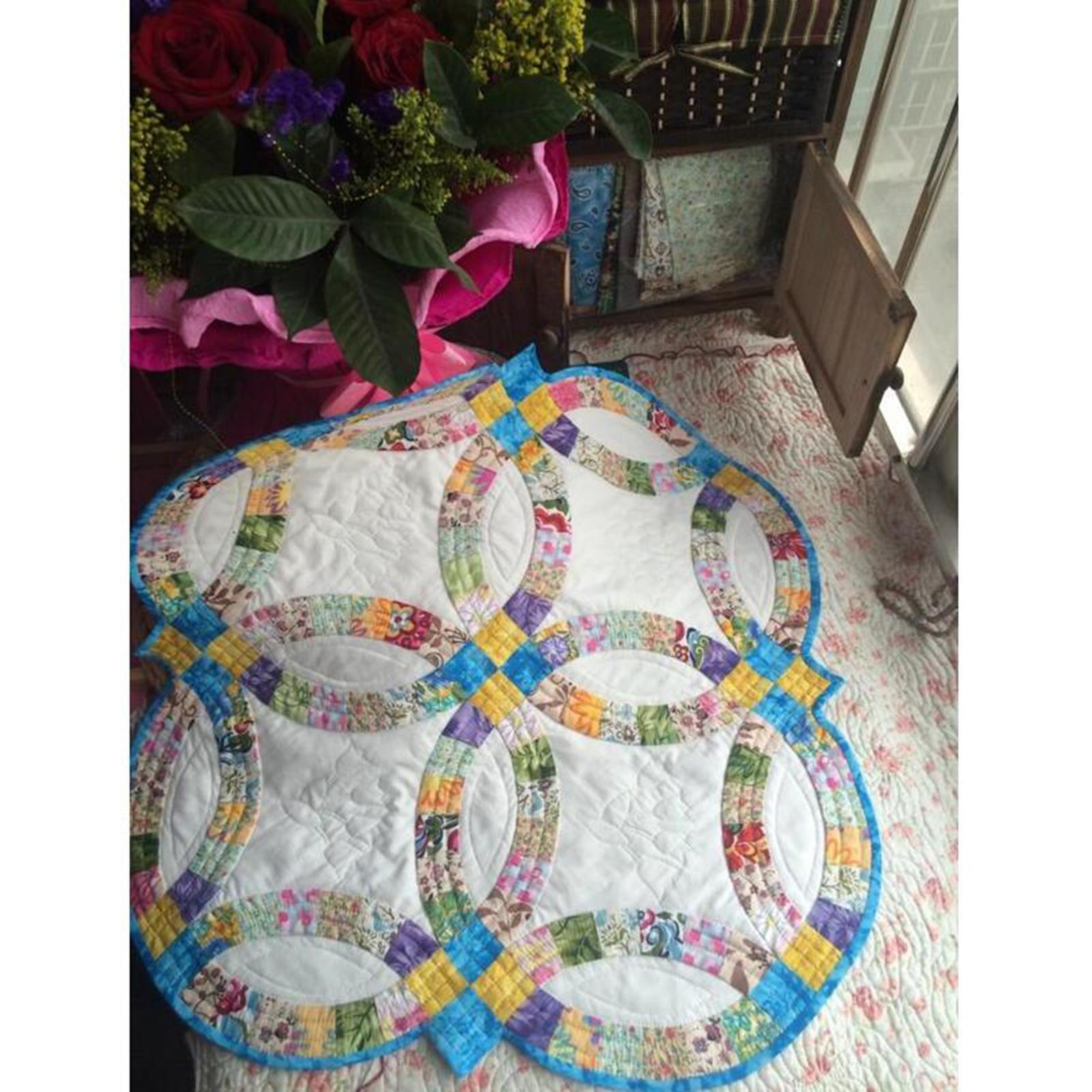 Sewing Quilting Patchwork Template Ruler Set DIY Ring Pillow Handmade Crafts