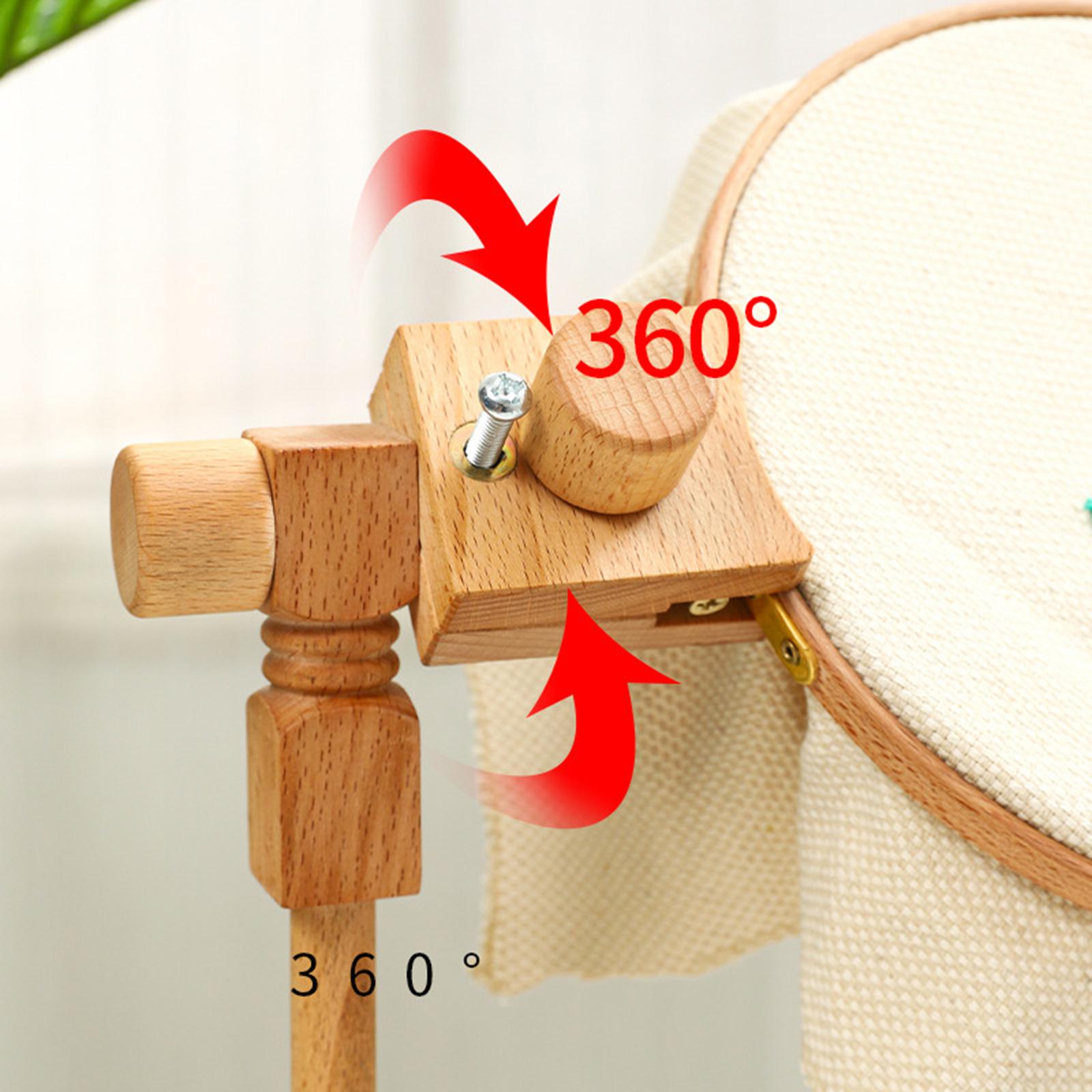 Adjuster Embroidery Hoop Frame Stand Cross Stitch Rack DIY Sewing 15cm Loop