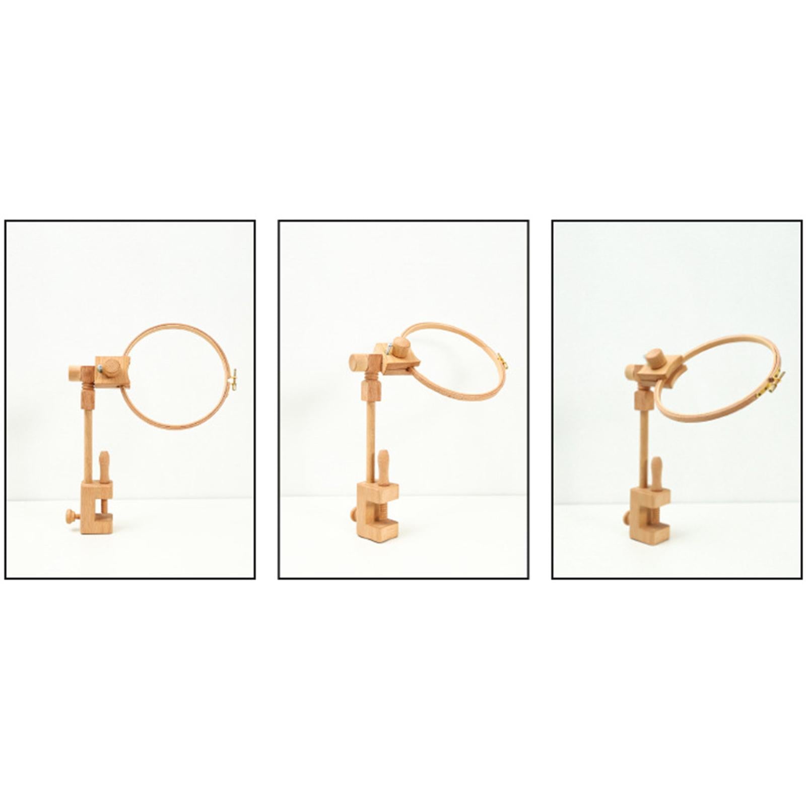 Adjuster Embroidery Hoop Frame Stand Cross Stitch Rack DIY Sewing 15cm Loop