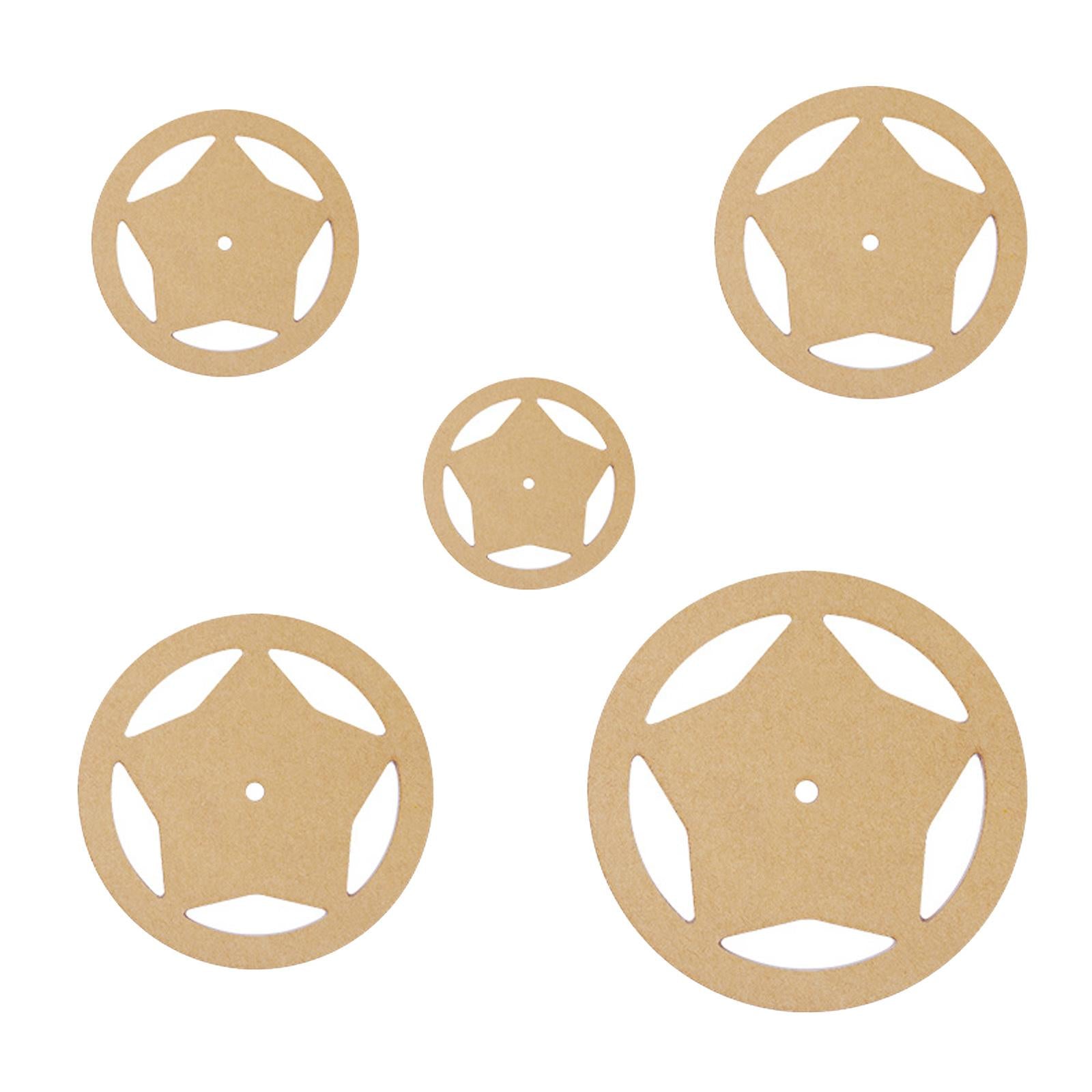 5x Acrylic Quilting Templates Stencil Rulers DIY Tool for Patchwork Round