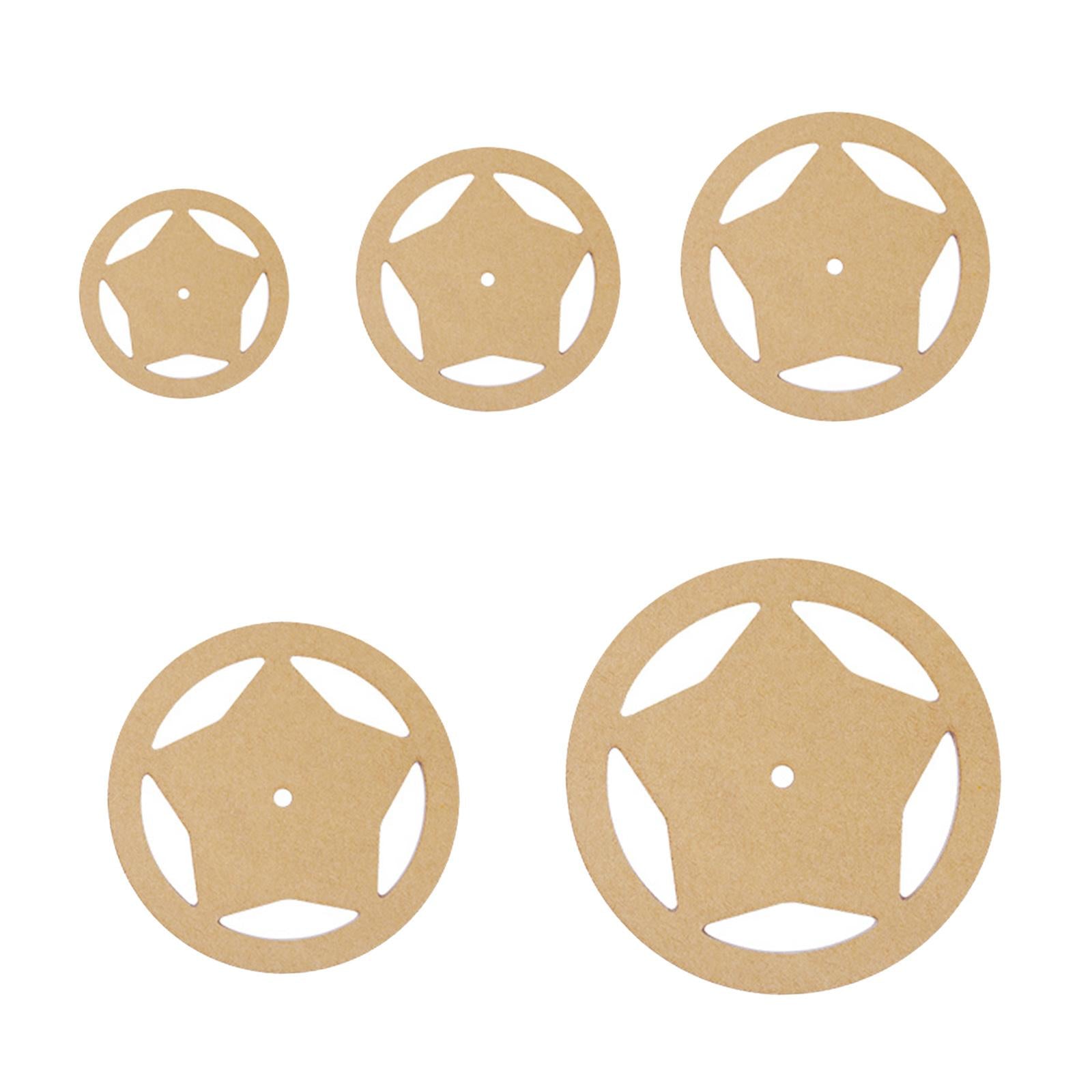 5x Acrylic Quilting Templates Stencil Rulers DIY Tool for Patchwork Round
