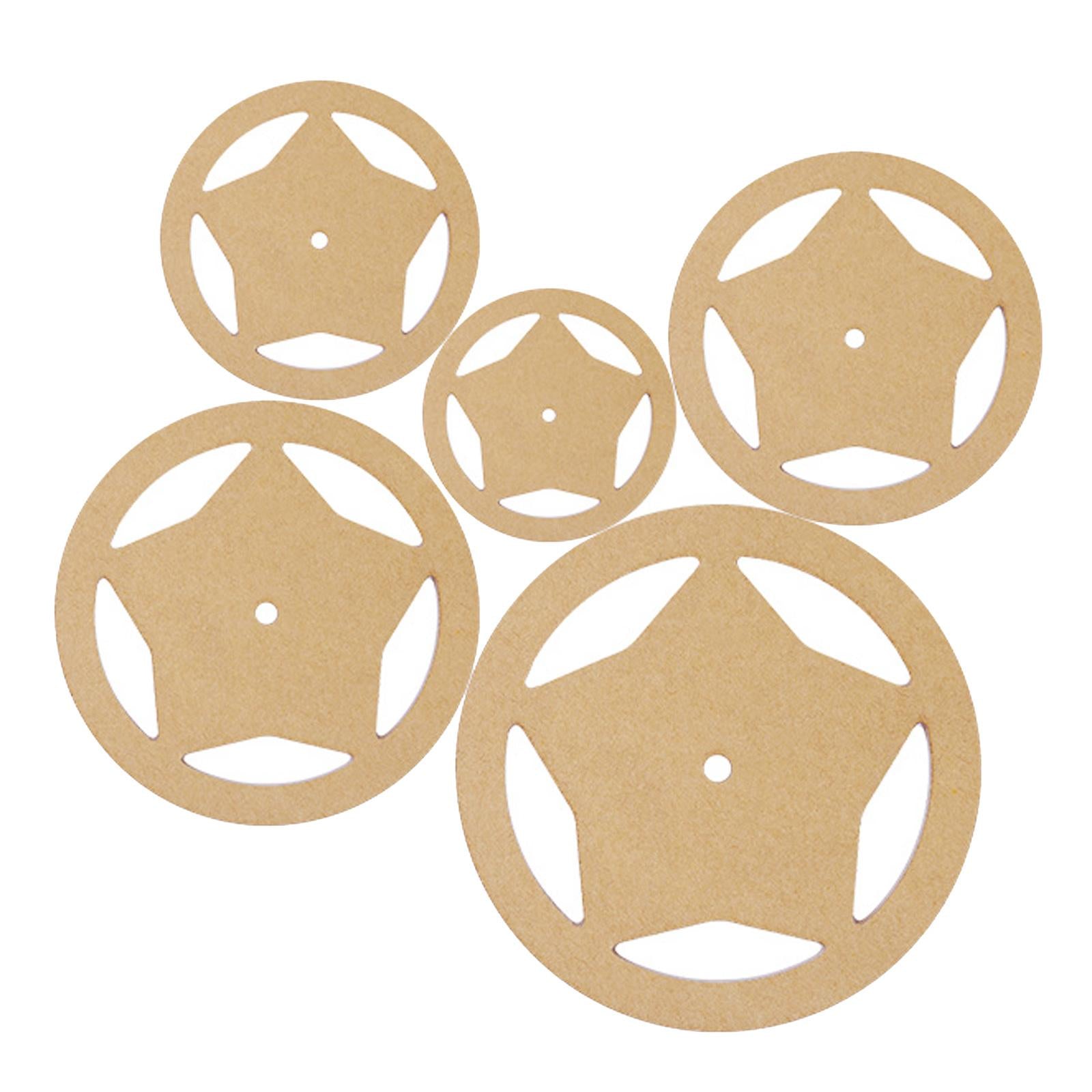 5x Acrylic Quilting Templates Stencil Rulers DIY Tool for Patchwork Round