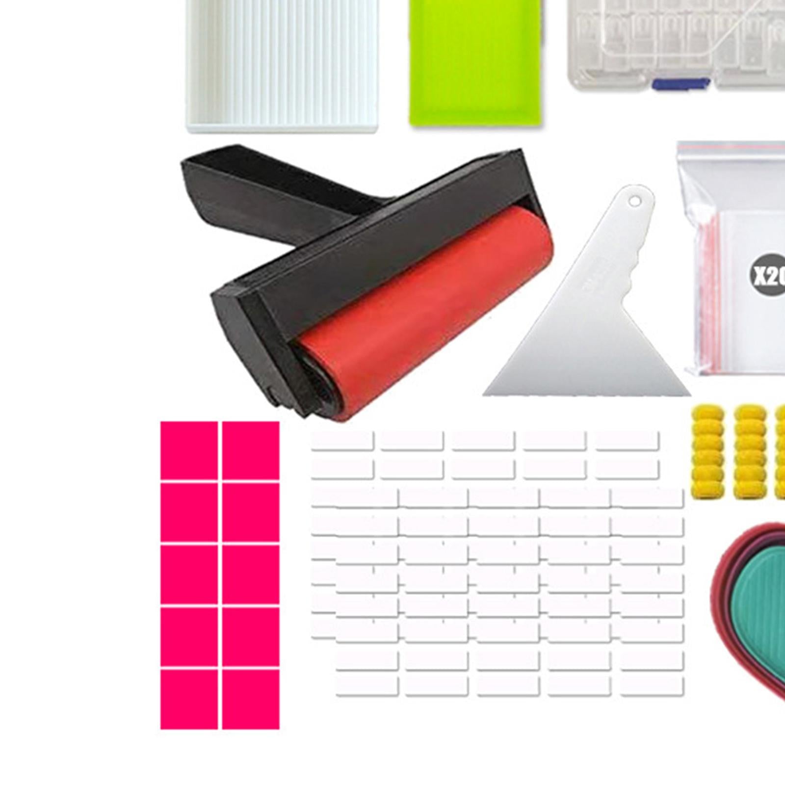 Diamond Painting Tools Kits 64 Slots Storage Box Bag Blank Stickers 119pcs