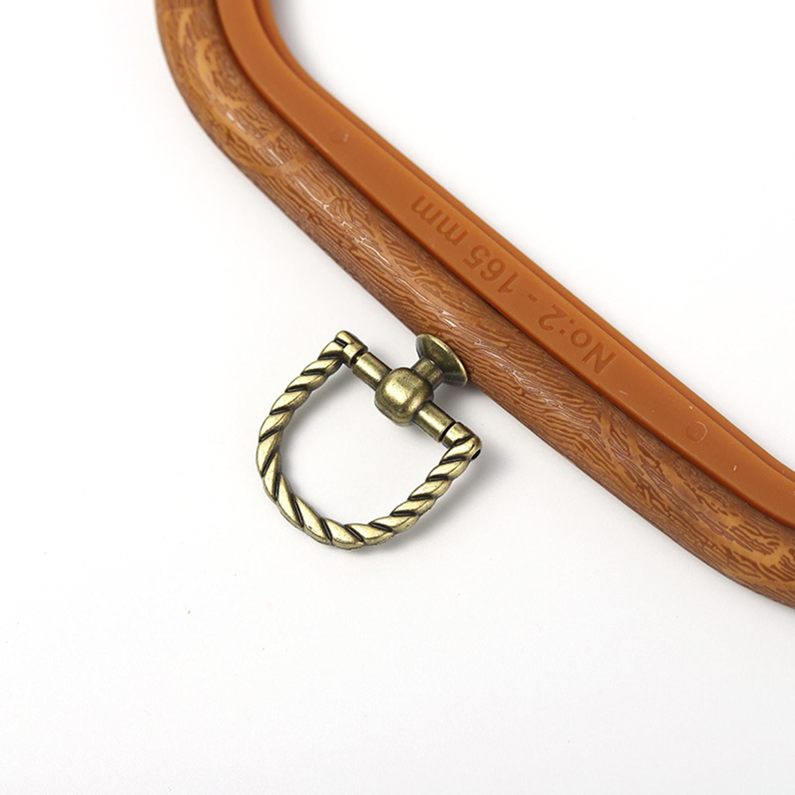 Embroidery Hoop Square Imitation Wood Embroidery Ring for Craft 14.5x16.5cm