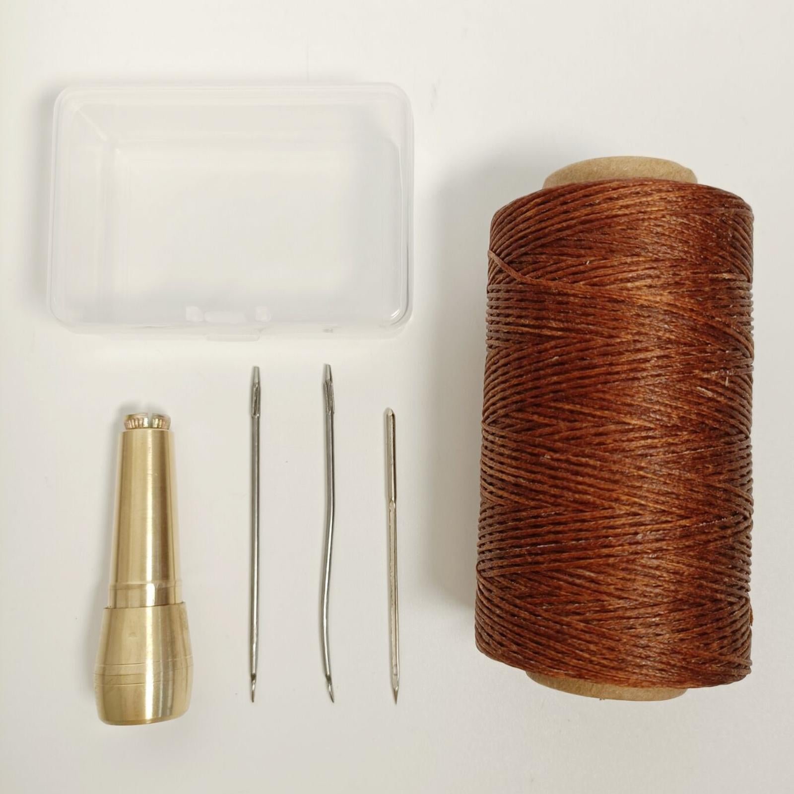 8x Leather Tool Kit Craft Hand Working Sewing Awl Needles Stitching Supplies