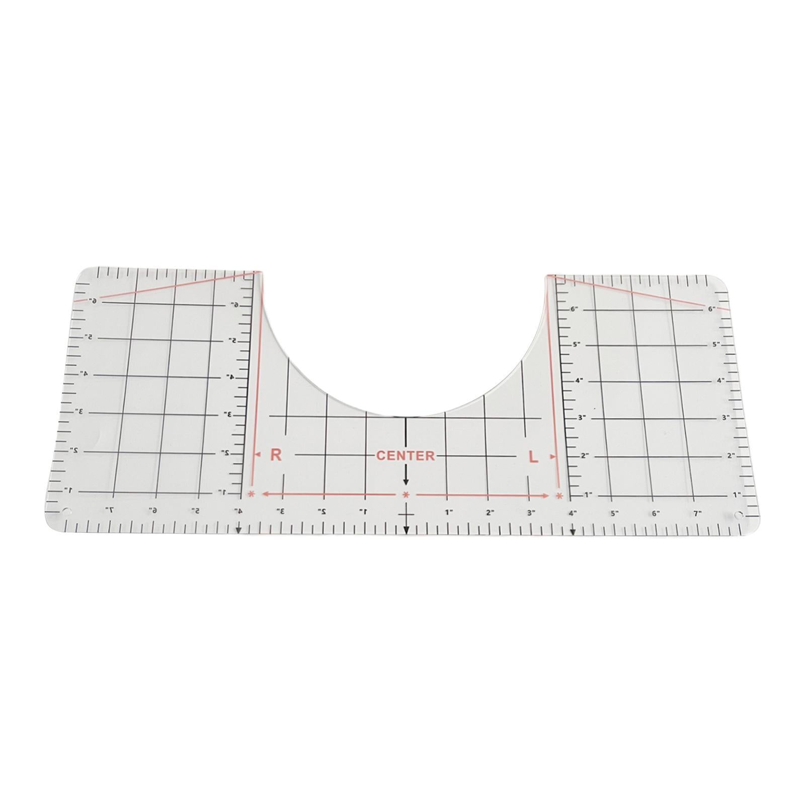 T-Shirt Guide Ruler Alignment Tool Quilting Templates 43.1x17.7cm